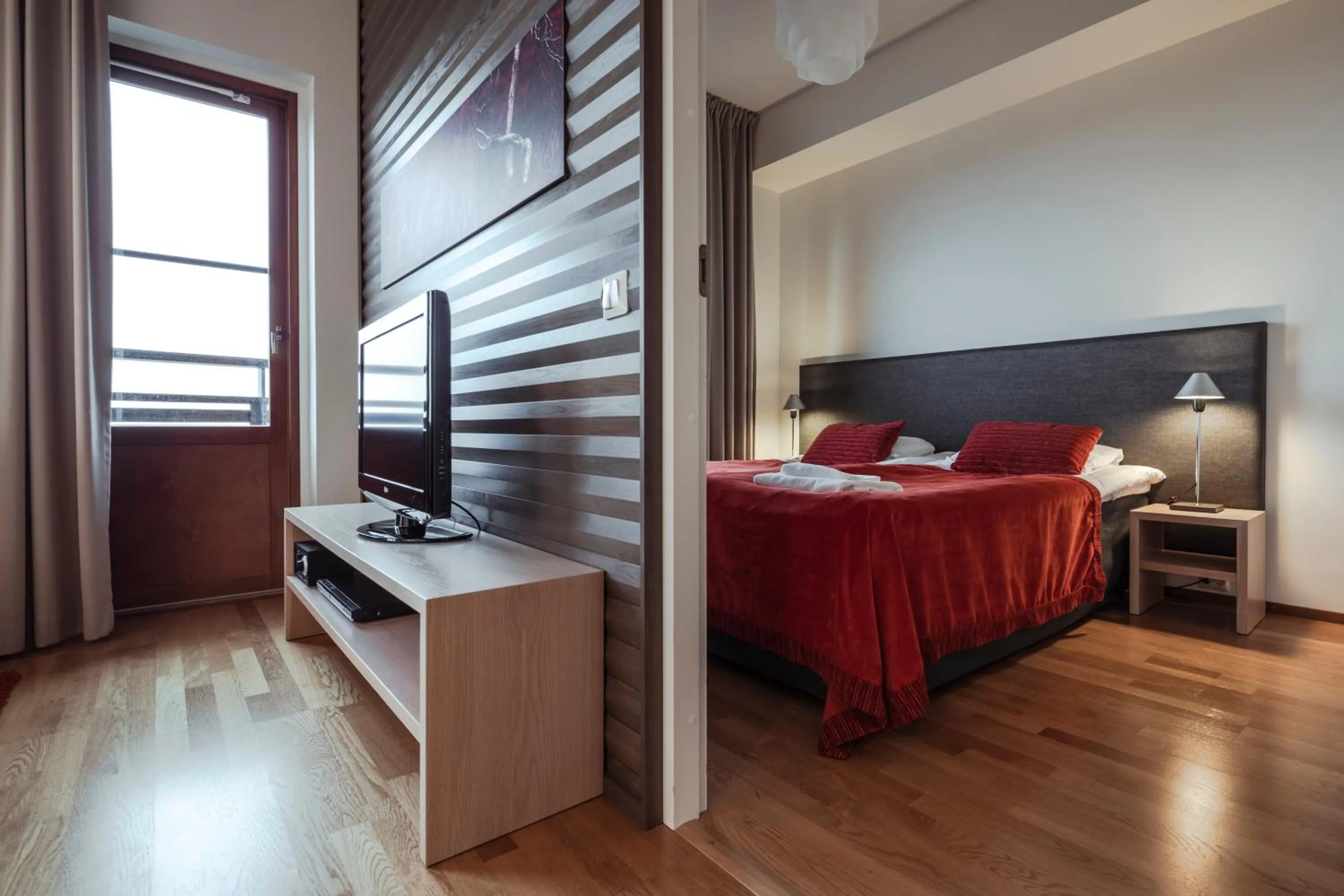Bedroom, Bed in Lapland Hotels Saaga