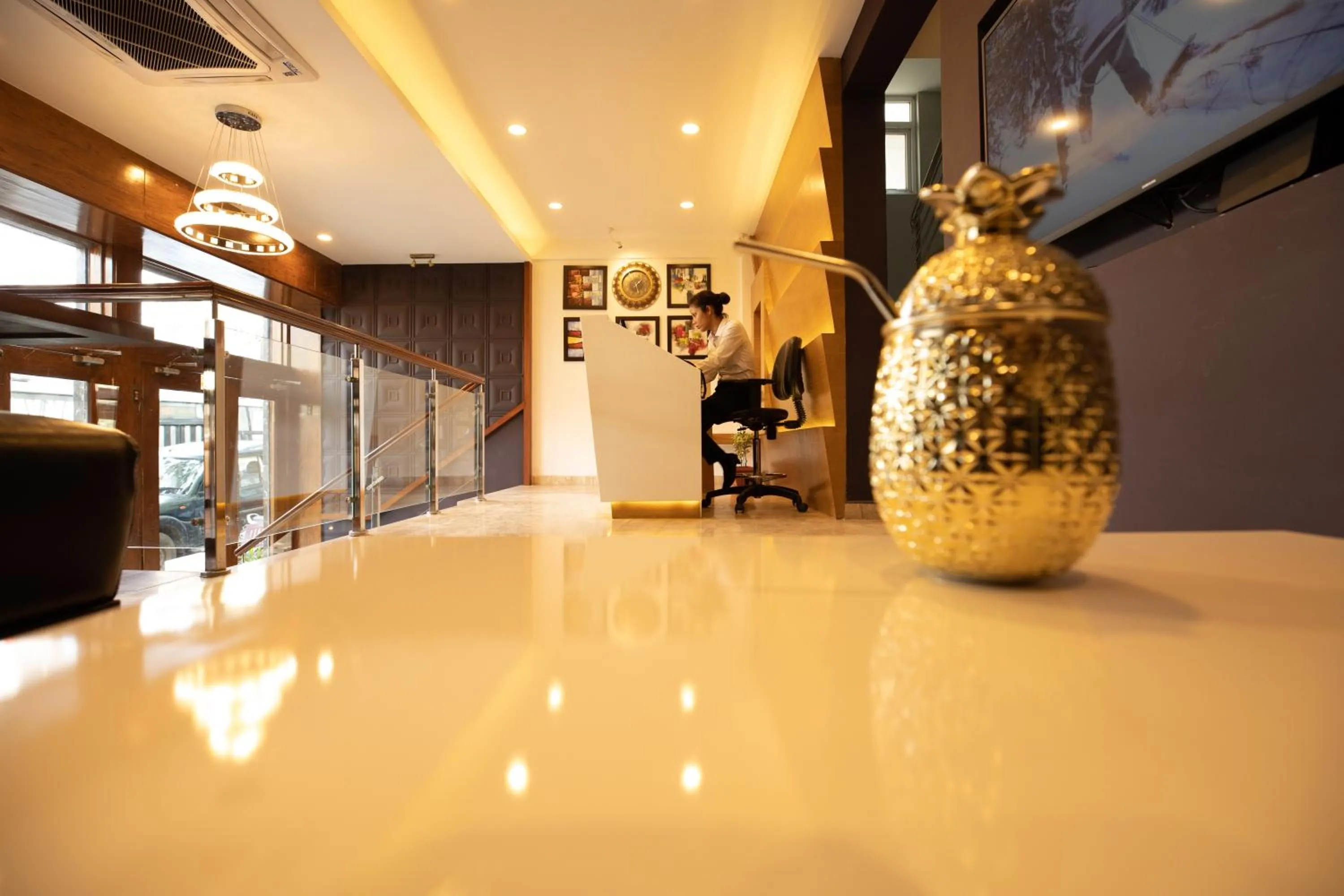 Lobby or reception in Hotel Paramos Inn