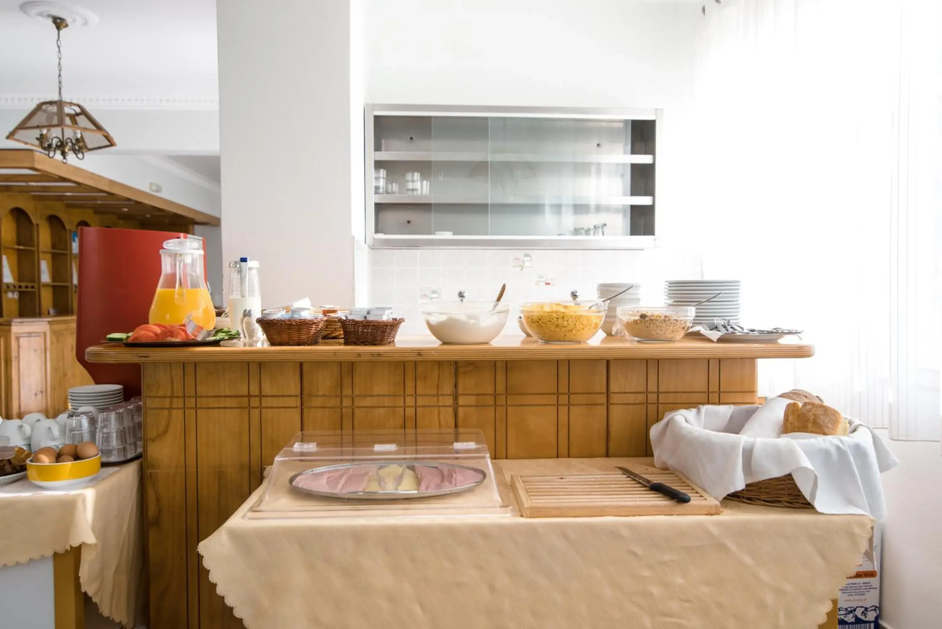 Continental breakfast in Kamari Blue Boutique Hotel Continental breakfast in Kamari Blue Boutique Hotel