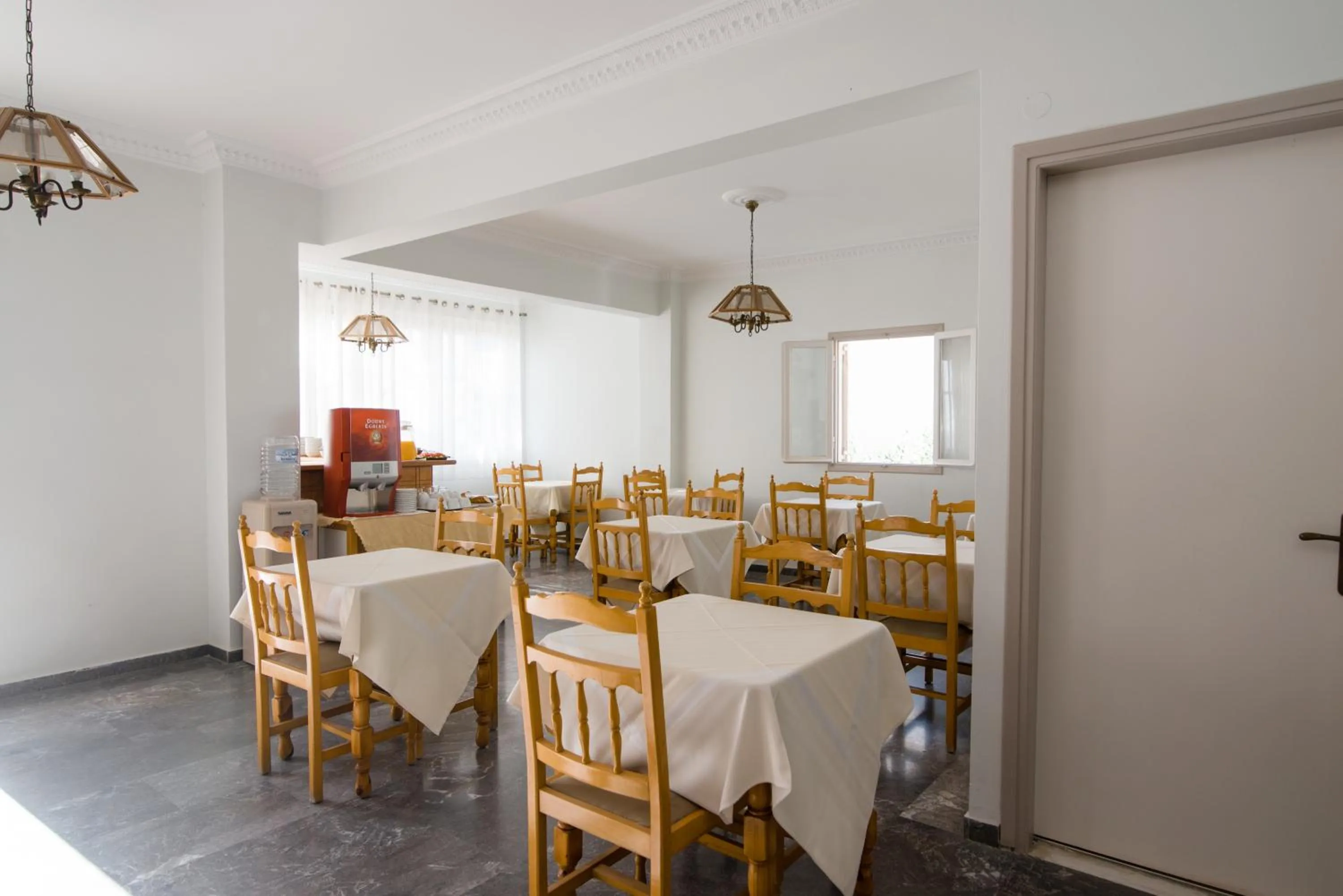 Continental breakfast in Kamari Blue Boutique Hotel