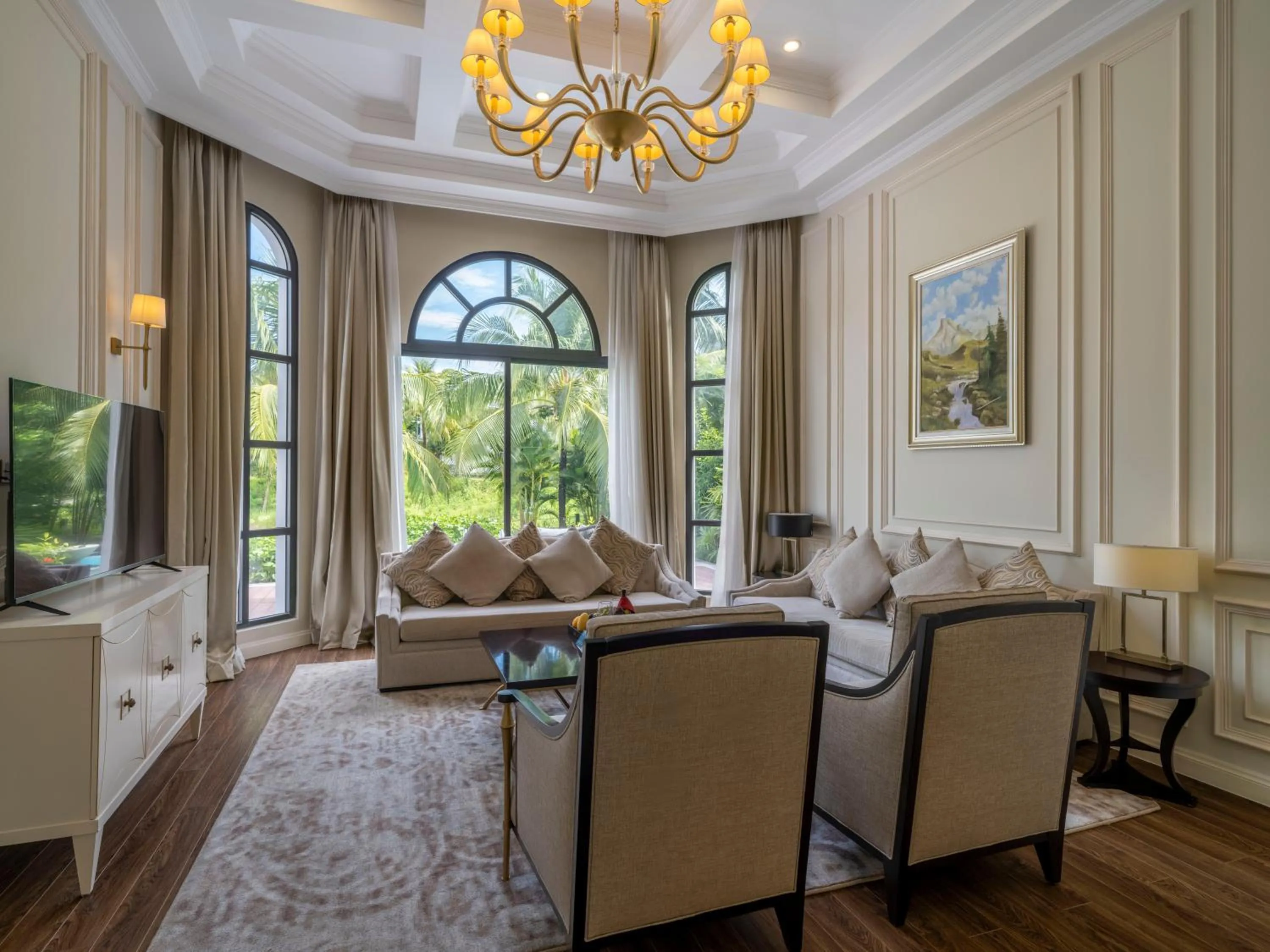 Living room in Vinpearl Wonderworld Phu Quoc