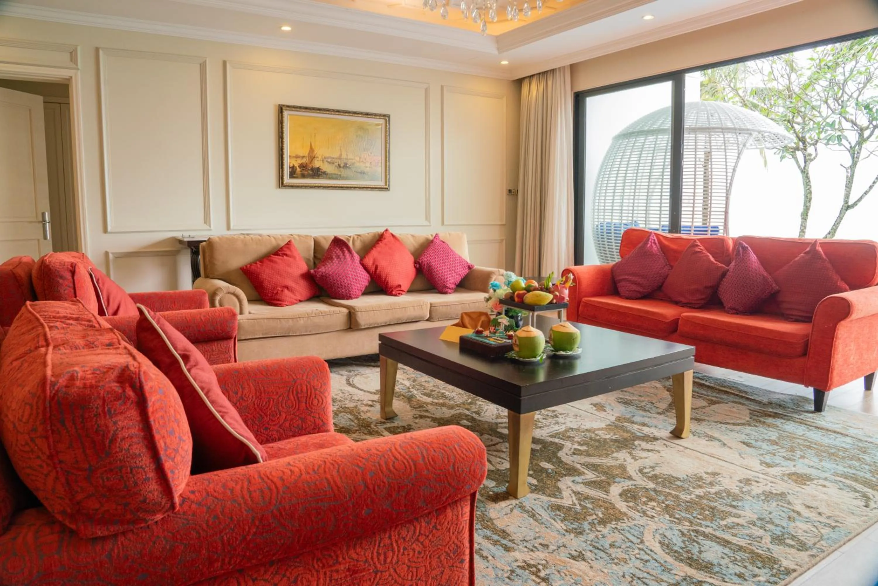 Living room in Vinpearl Wonderworld Phu Quoc