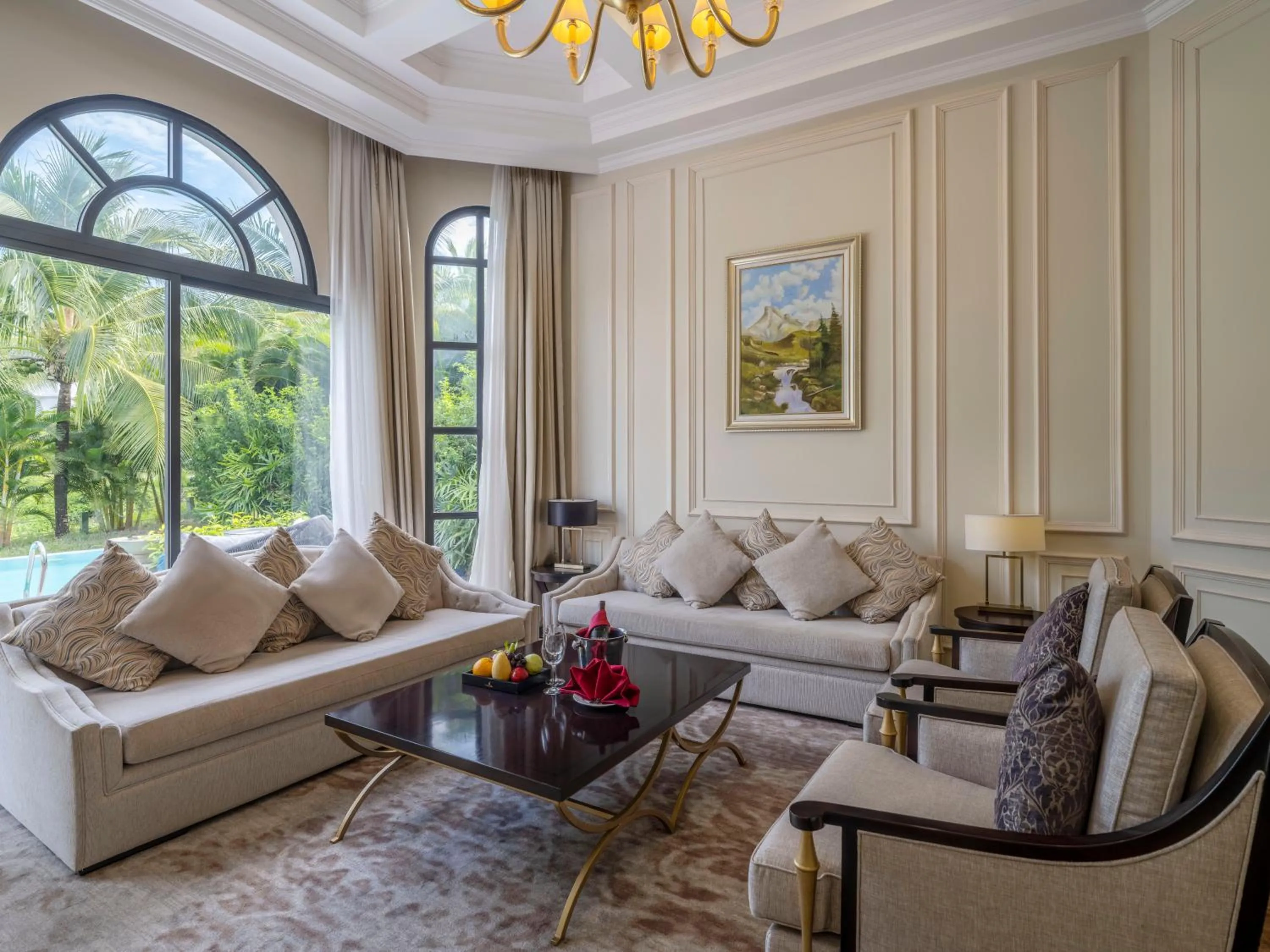 Living room in Vinpearl Wonderworld Phu Quoc