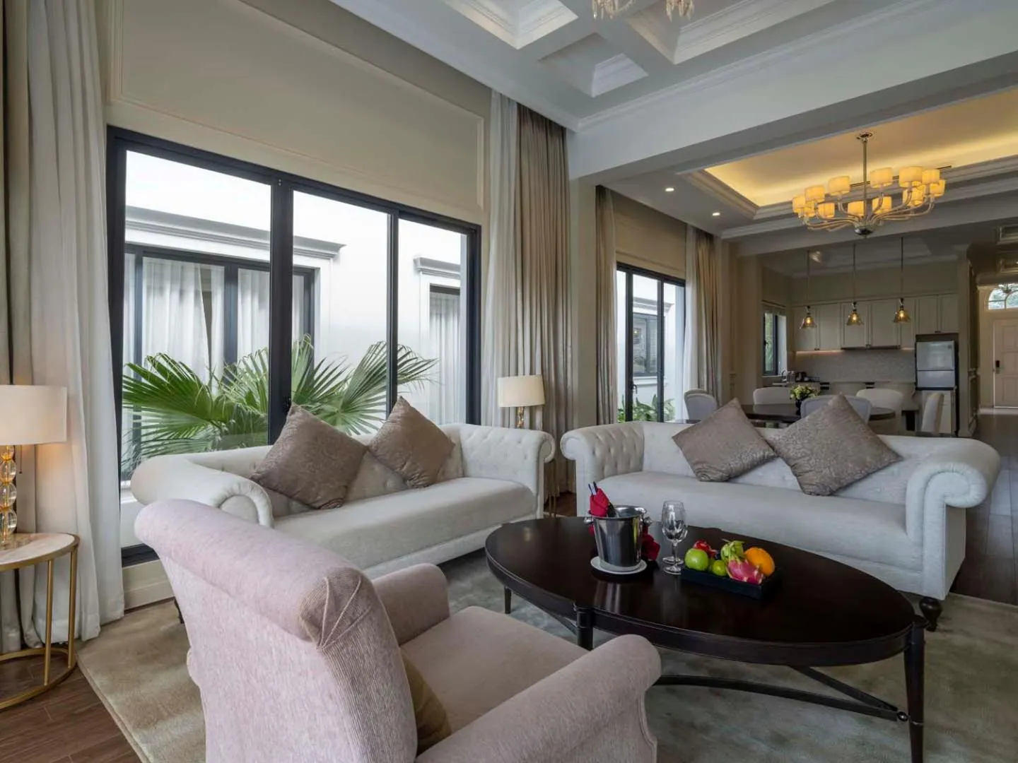 Seating area in Vinpearl Wonderworld Phu Quoc