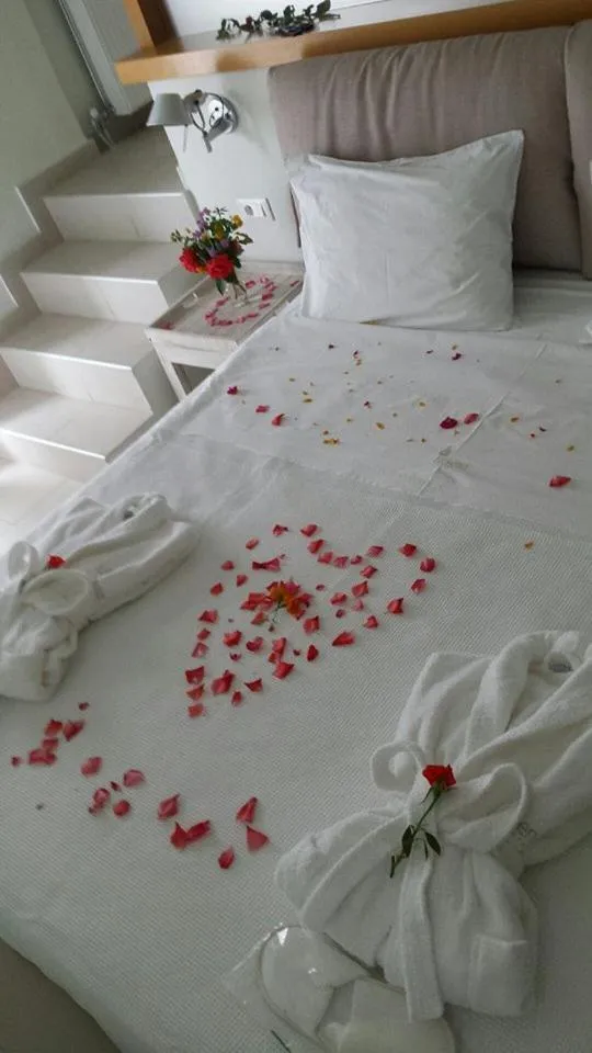 Bed in Filoxenia Apartments