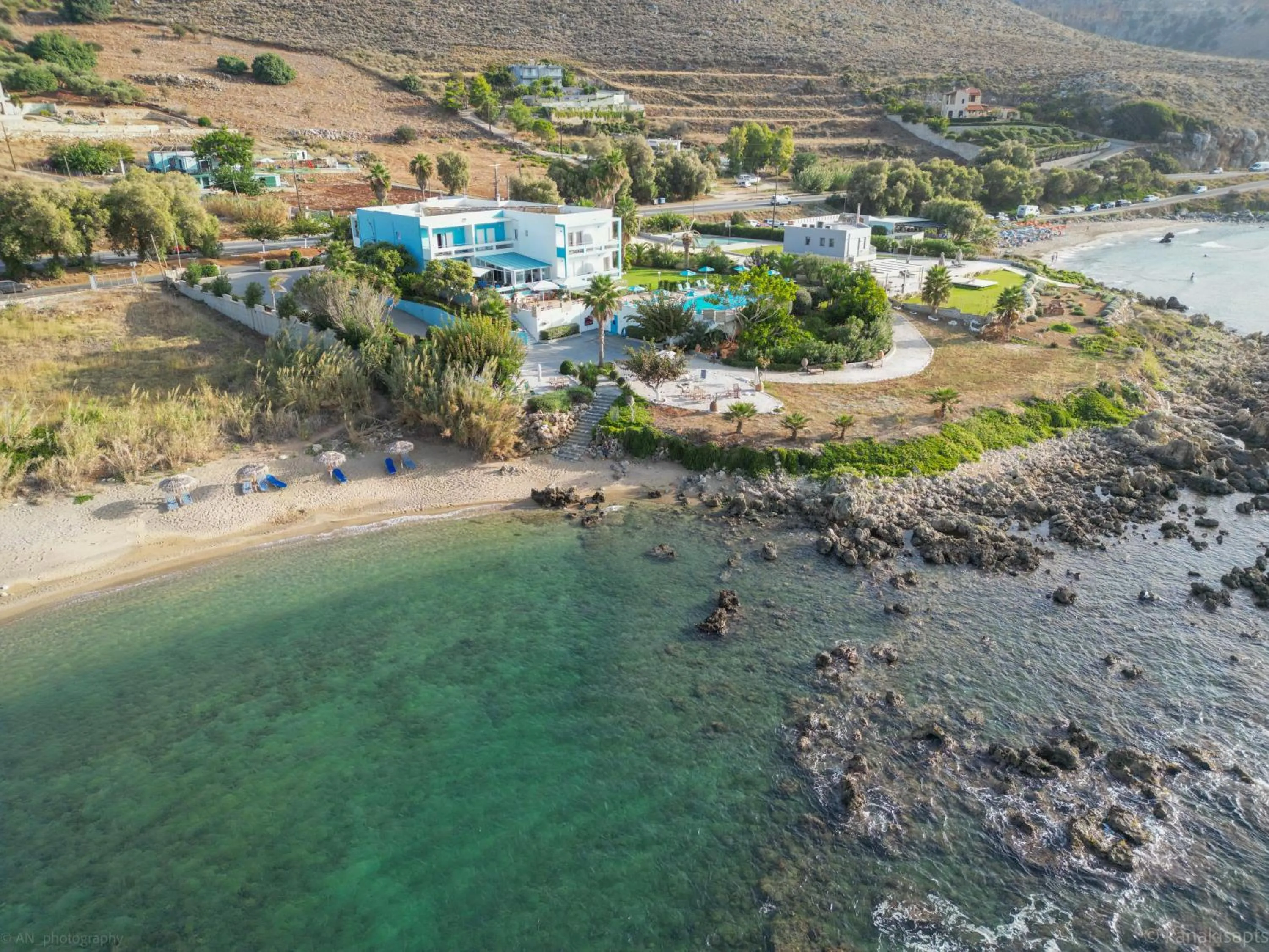 Bird's eye view in Kanakis Blue Beach Apartments