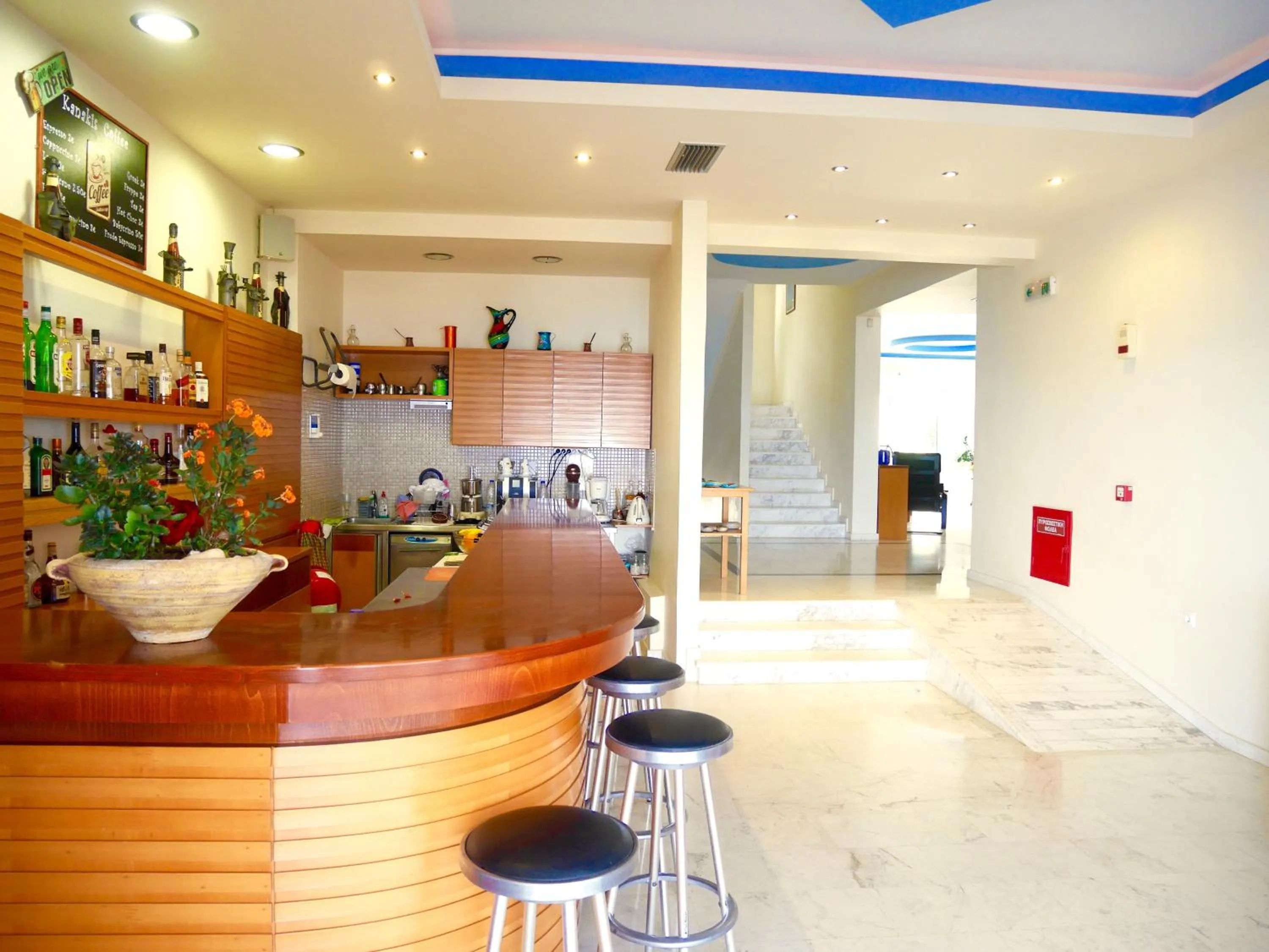 Lounge or bar in Kanakis Blue Beach Apartments