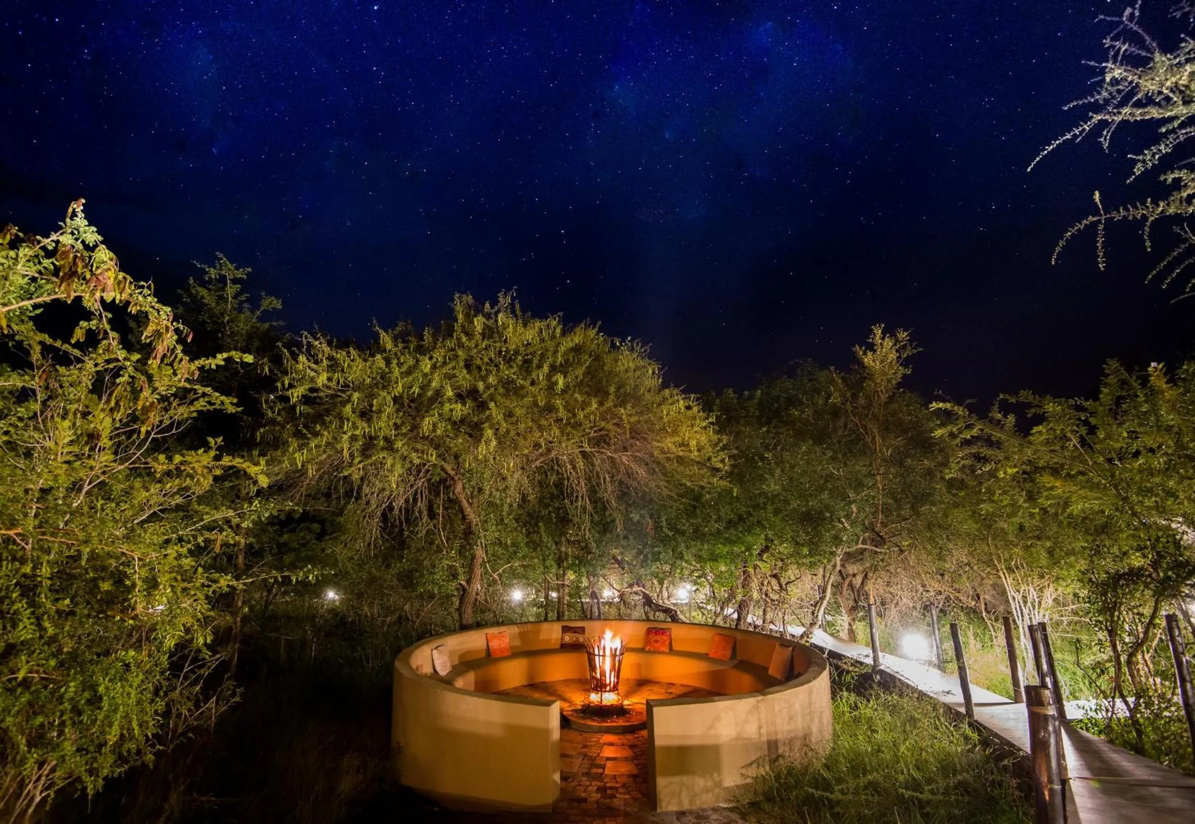 Garden in Vuyani Safari Lodge