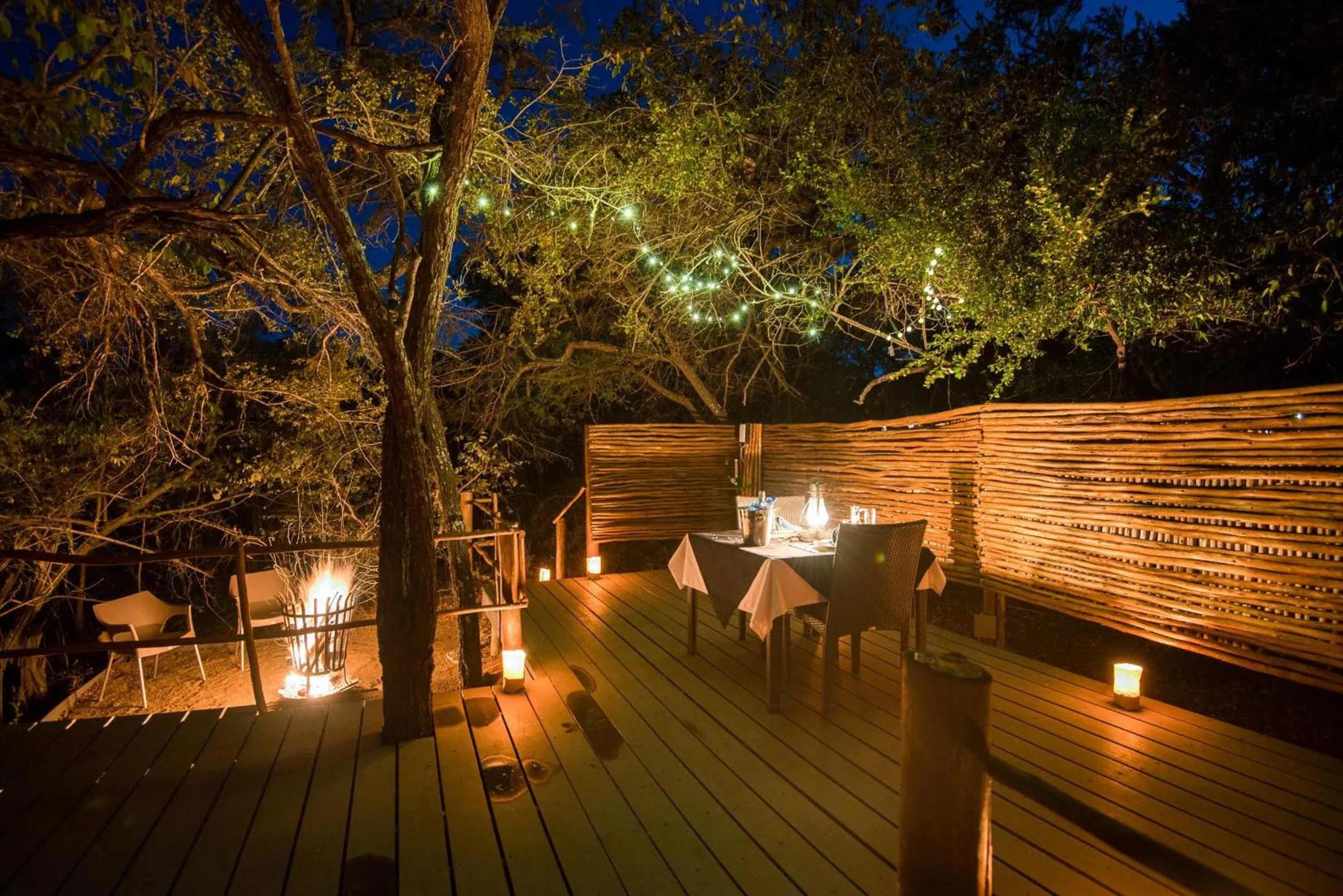 Patio in Vuyani Safari Lodge