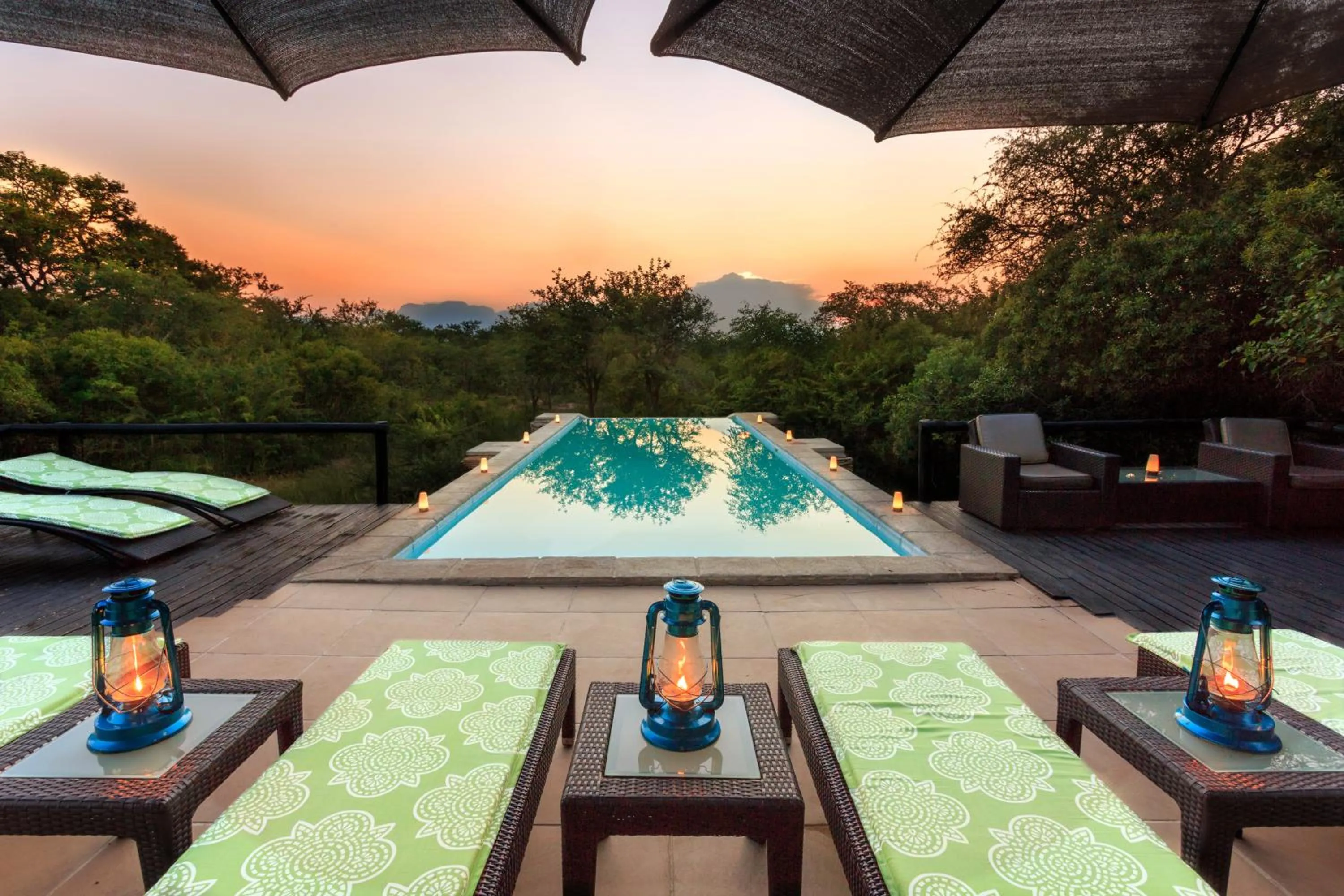 Patio in Vuyani Safari Lodge
