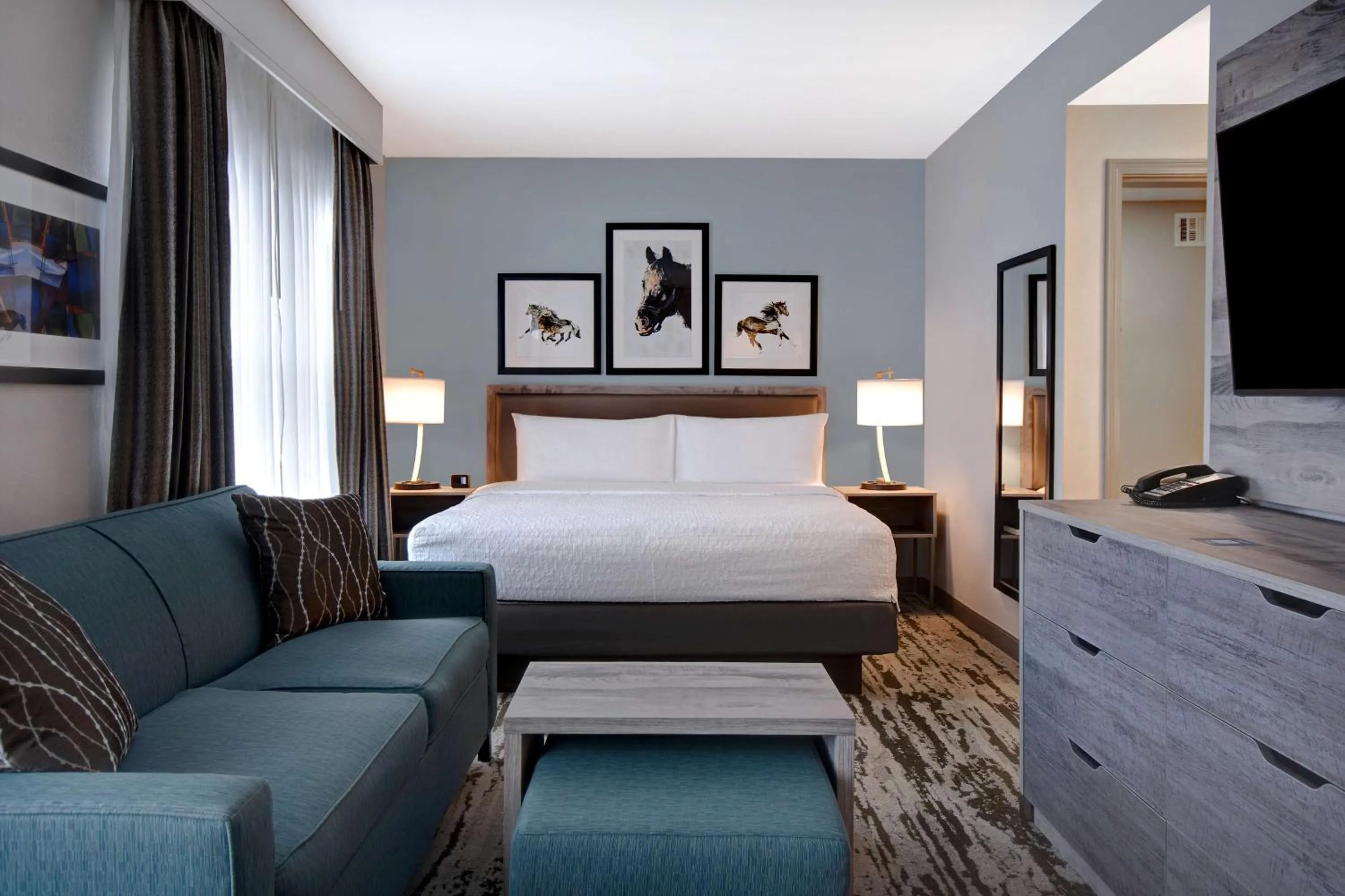 Living room, Bed in Homewood Suites by Hilton Lexington-Hamburg