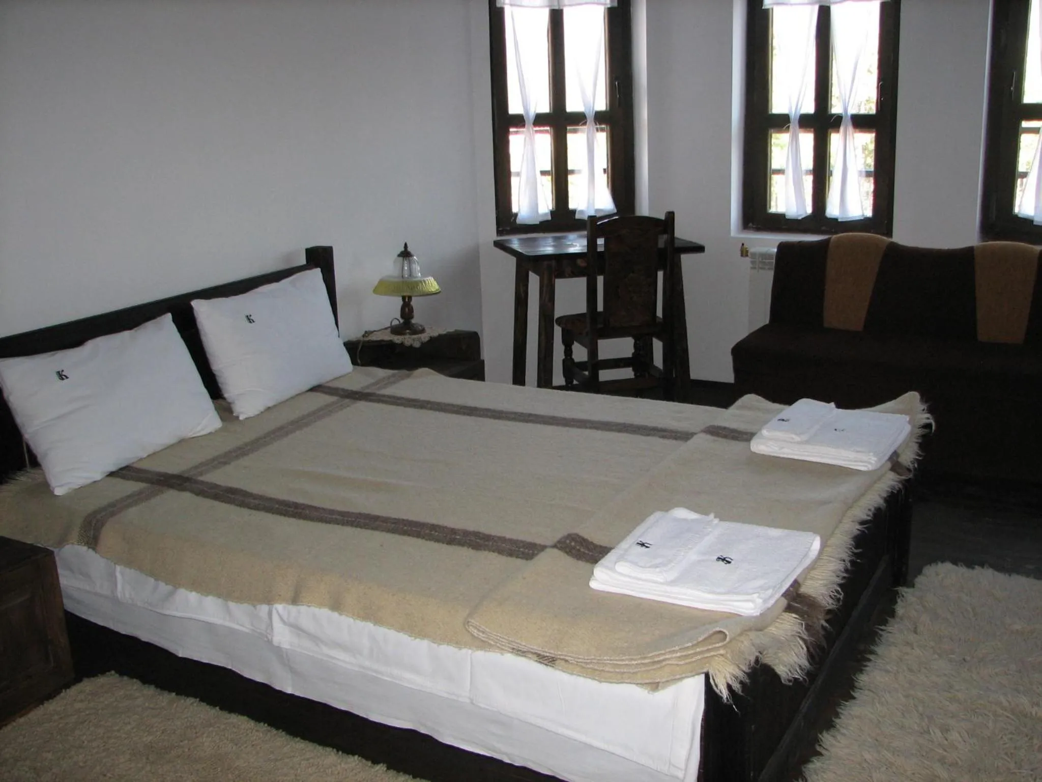 Bed in Family Hotel Kalifer