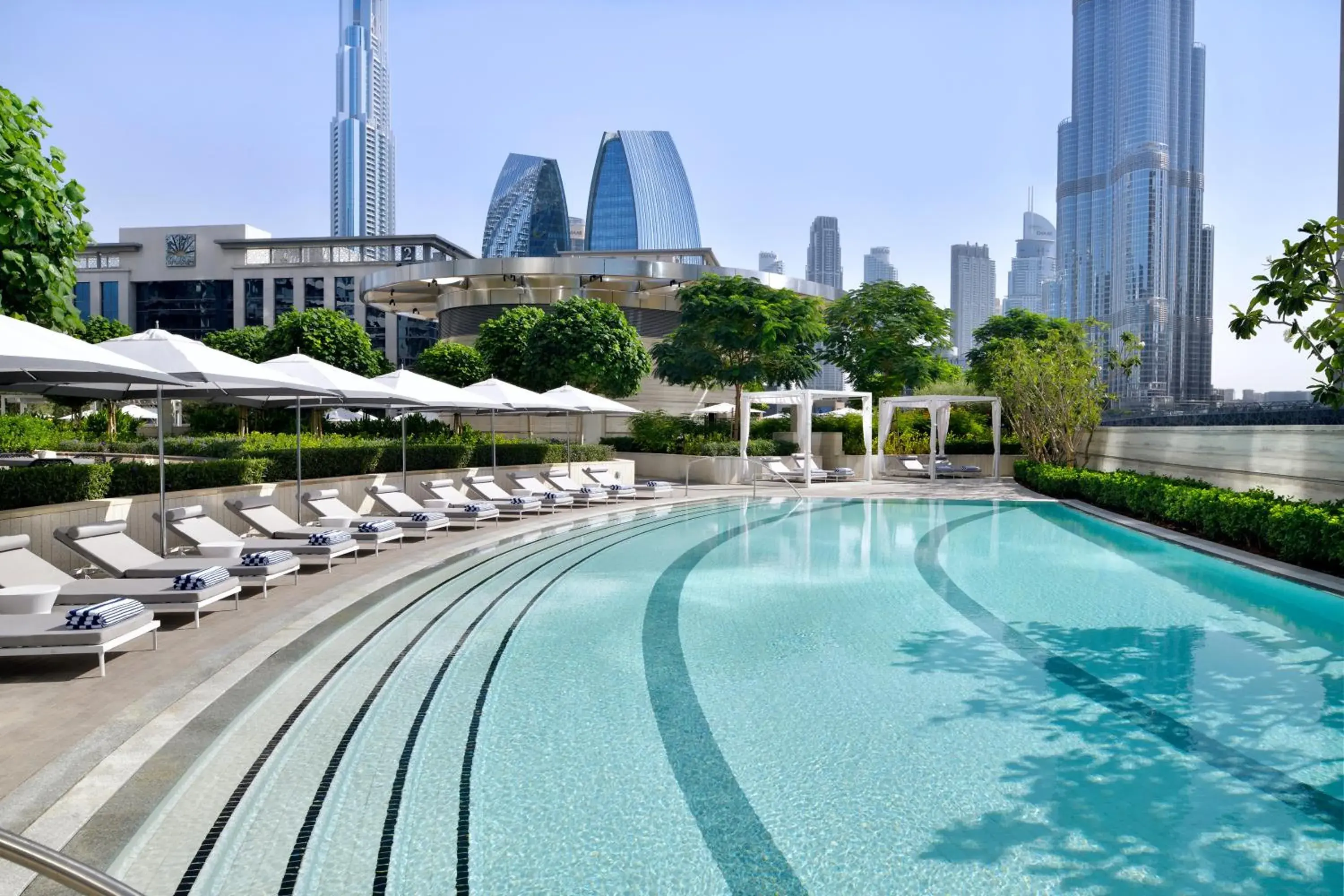 Swimming pool in Address Sky View, Downtown Dubai Swimming pool in Address Sky View, Downtown Dubai
