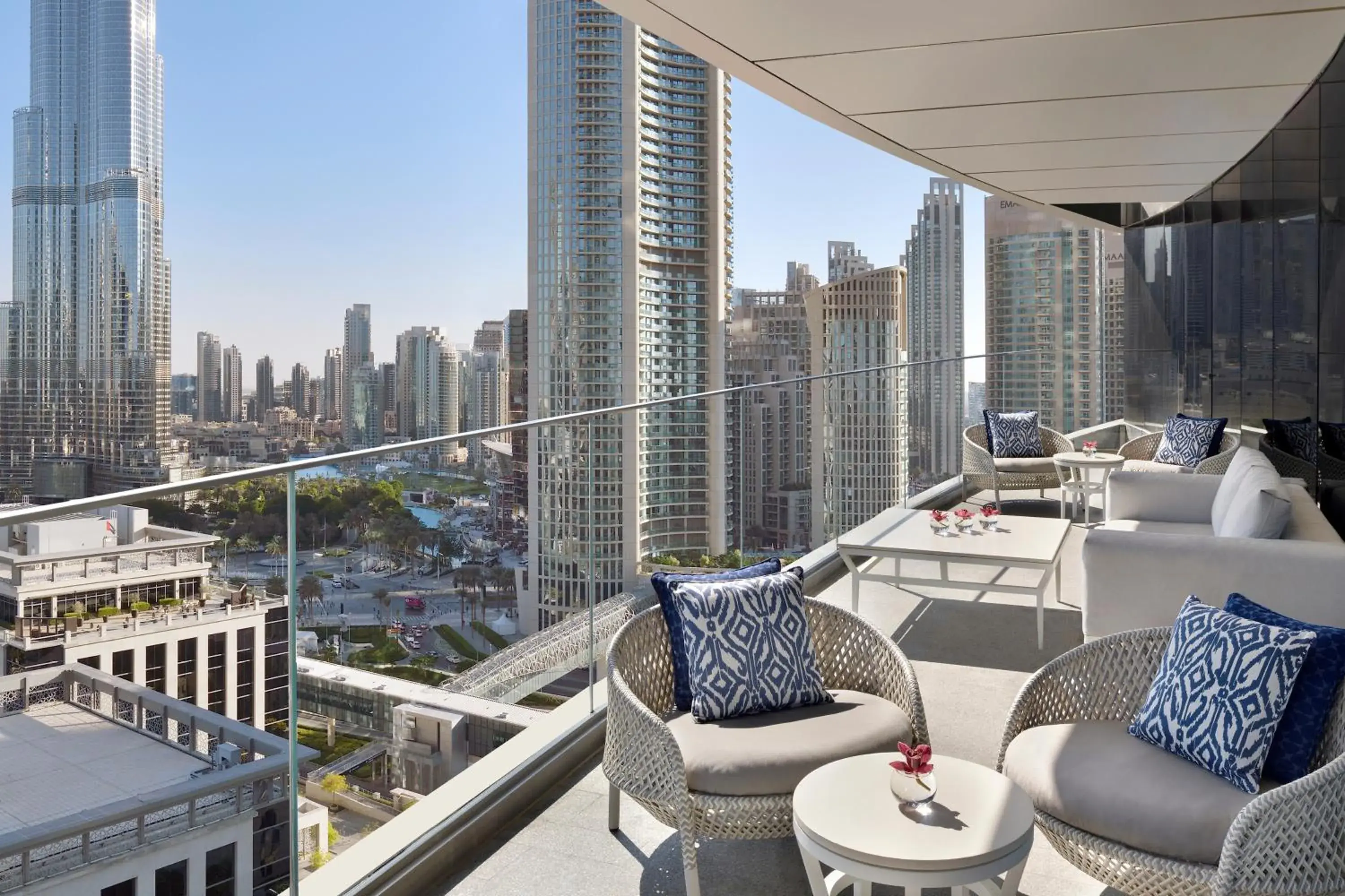 Balcony/Terrace in Address Sky View, Downtown Dubai Balcony/Terrace in Address Sky View, Downtown Dubai