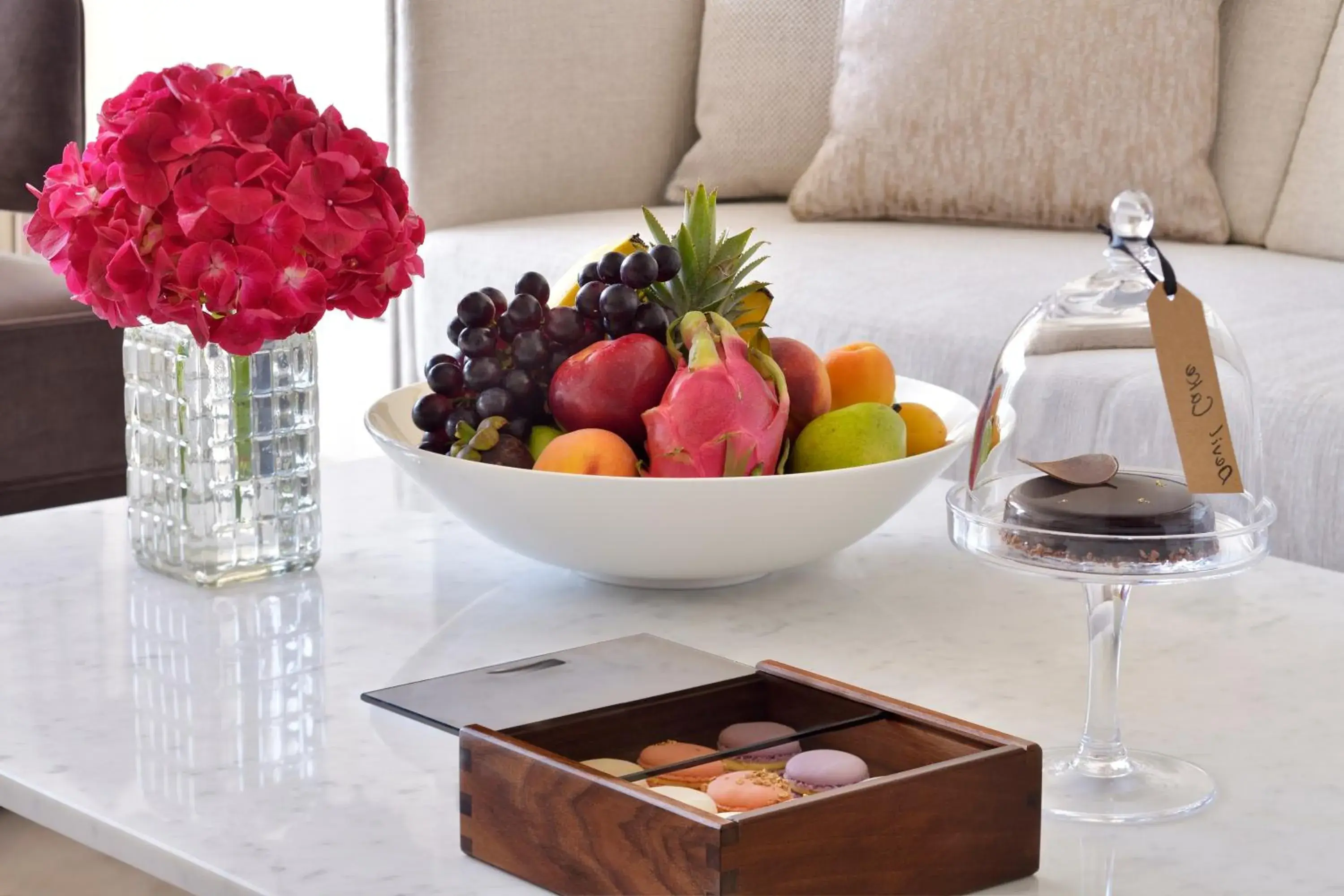 Seating area in Address Sky View, Downtown Dubai Seating area in Address Sky View, Downtown Dubai