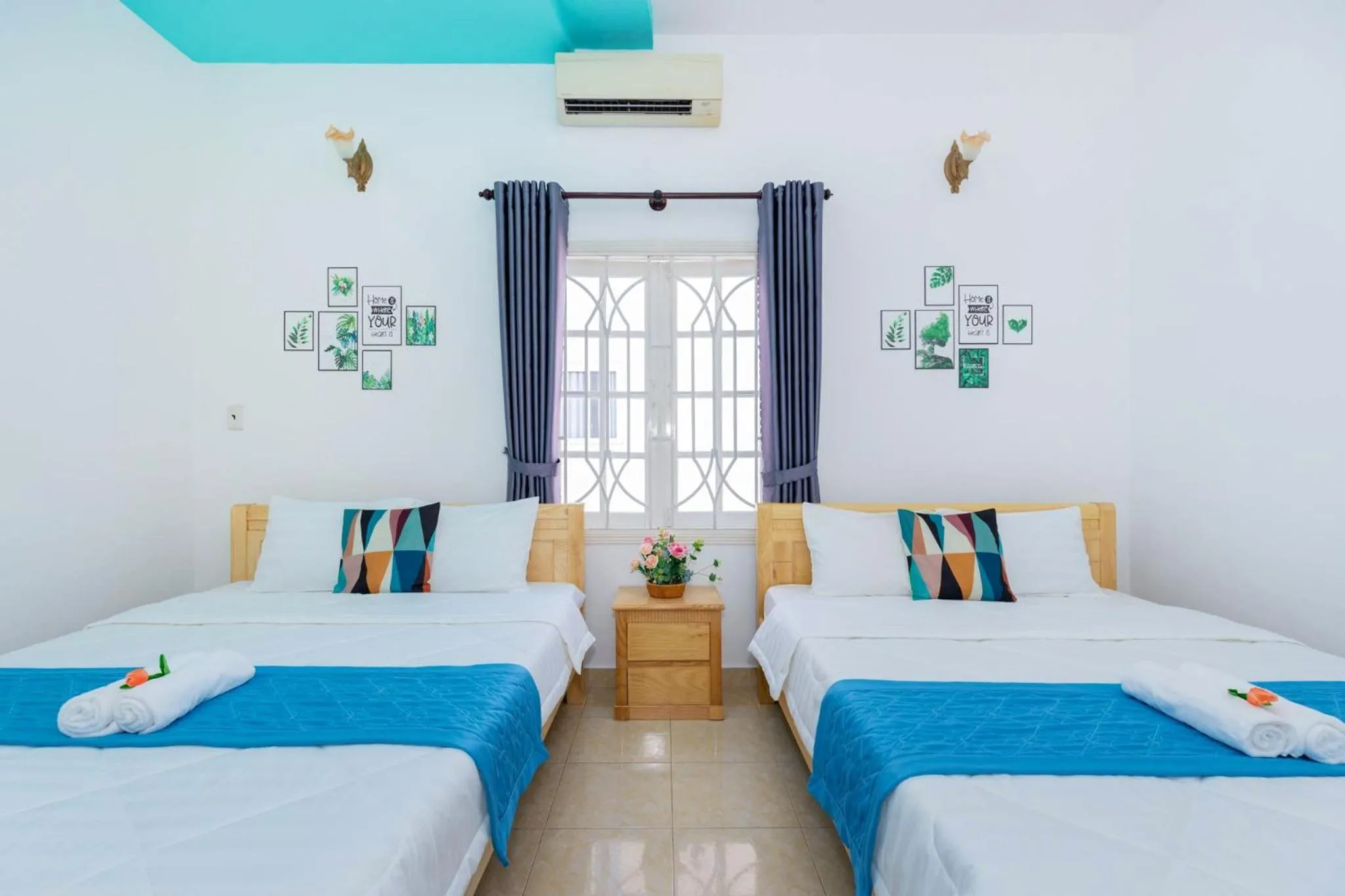 Bed in Villa Hồ Bơi Karaoke - Bida - Sân Vườn - Gần Biển Thùy Vân