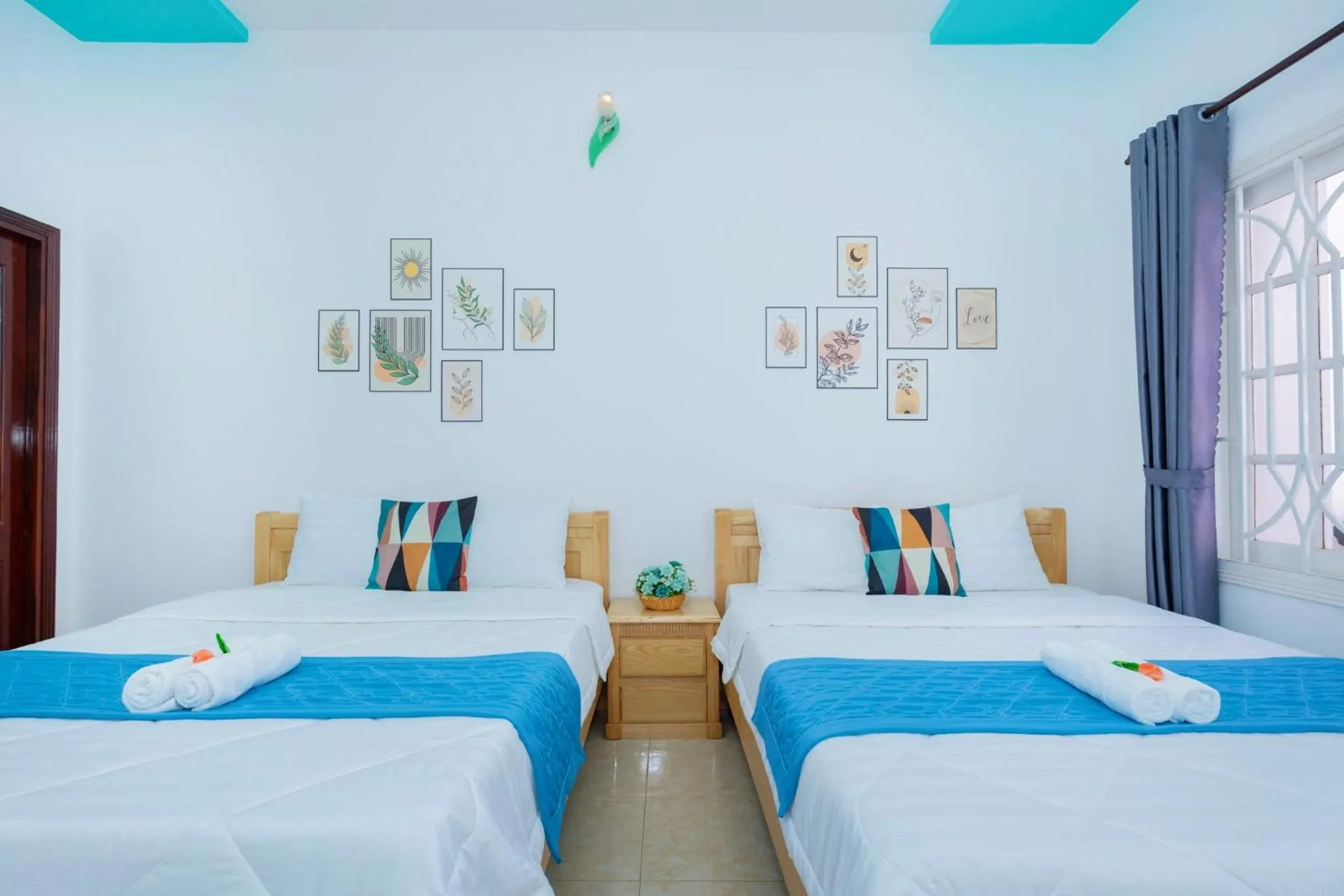 Bed in Villa Hồ Bơi Karaoke - Bida - Sân Vườn - Gần Biển Thùy Vân