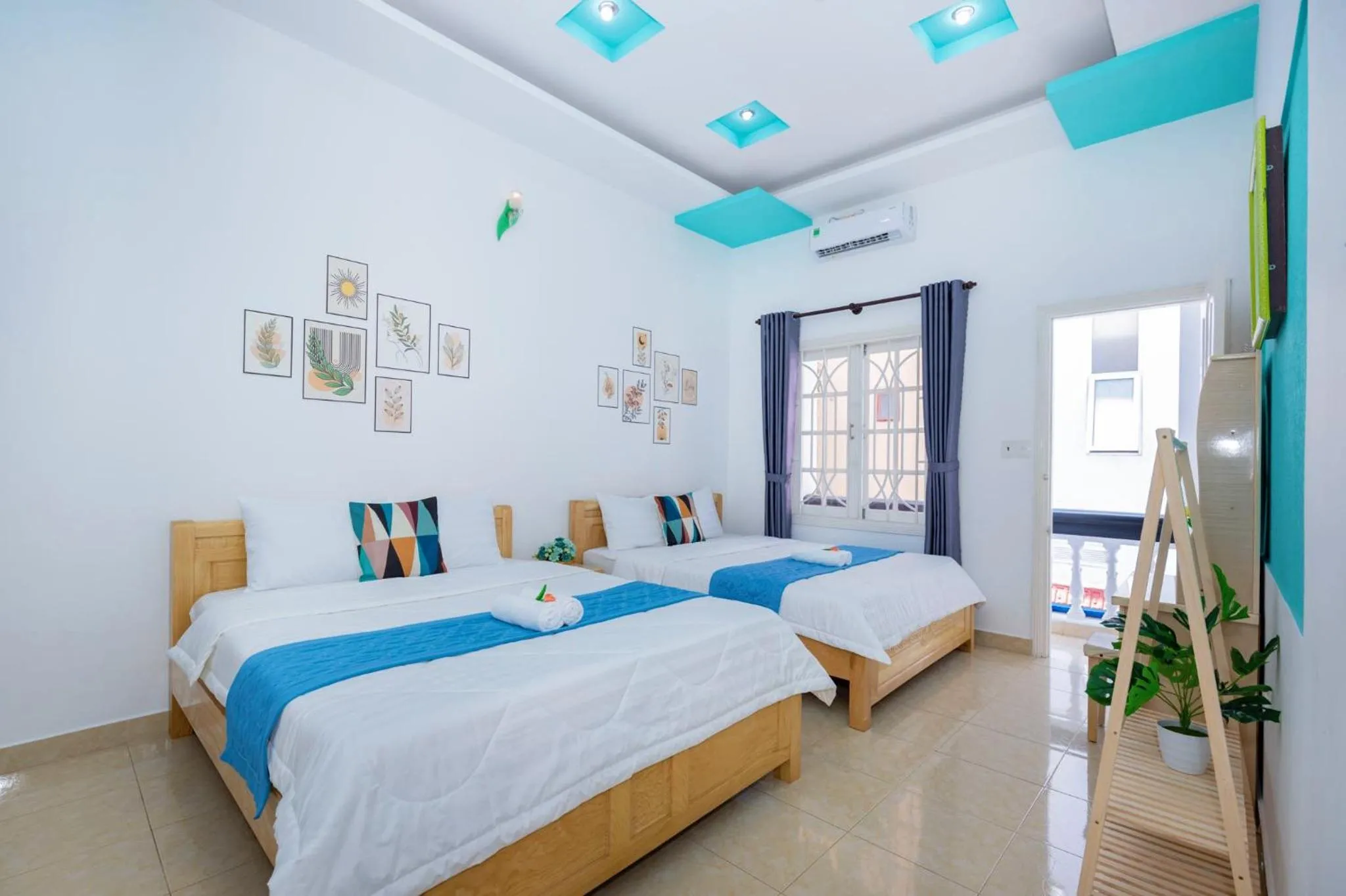 Bed in Villa Hồ Bơi Karaoke - Bida - Sân Vườn - Gần Biển Thùy Vân