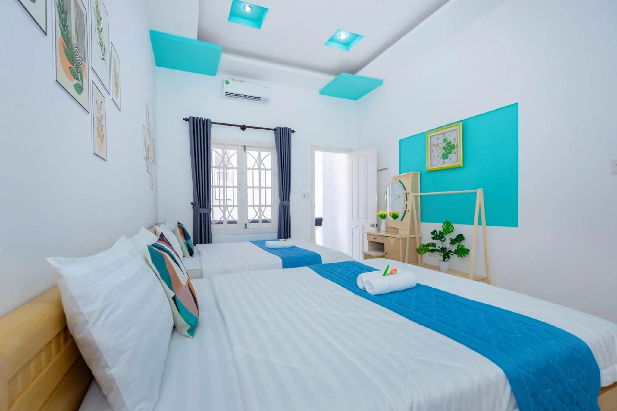Bed in Villa Hồ Bơi Karaoke - Bida - Sân Vườn - Gần Biển Thùy Vân