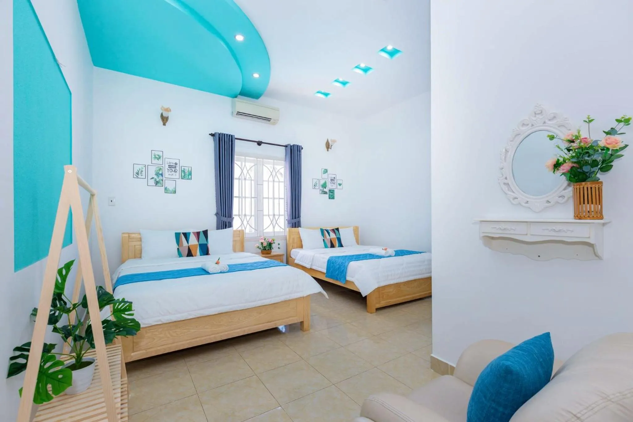 Bed in Villa Hồ Bơi Karaoke - Bida - Sân Vườn - Gần Biển Thùy Vân