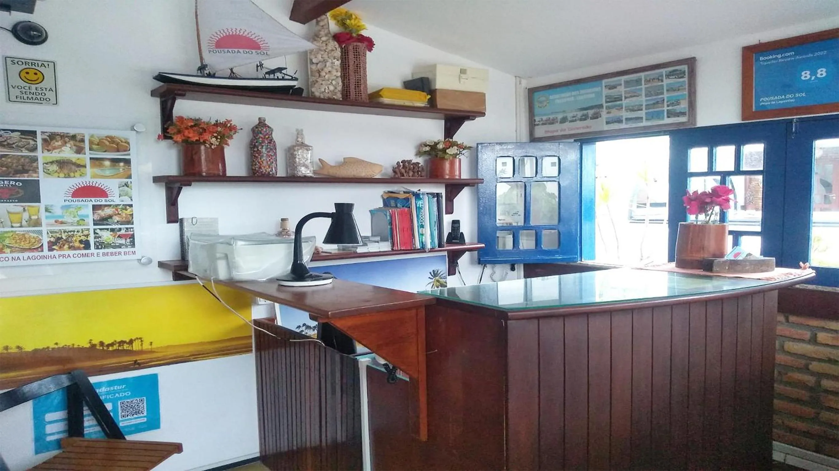 Lobby or reception in Pousada do Sol