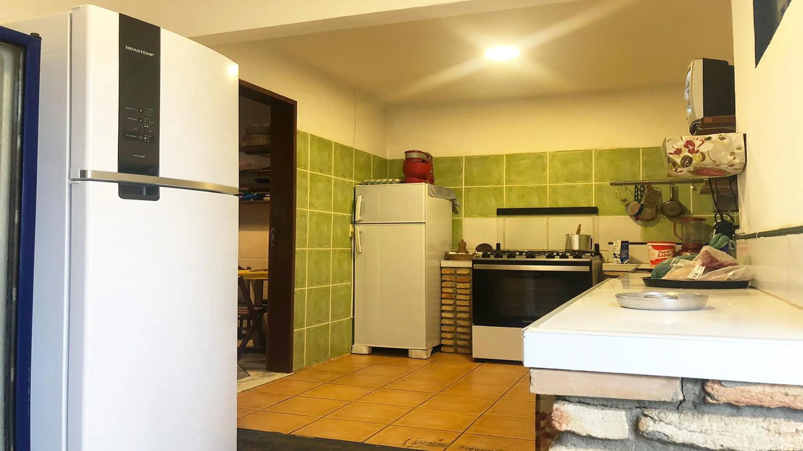 kitchen in Pousada do Sol