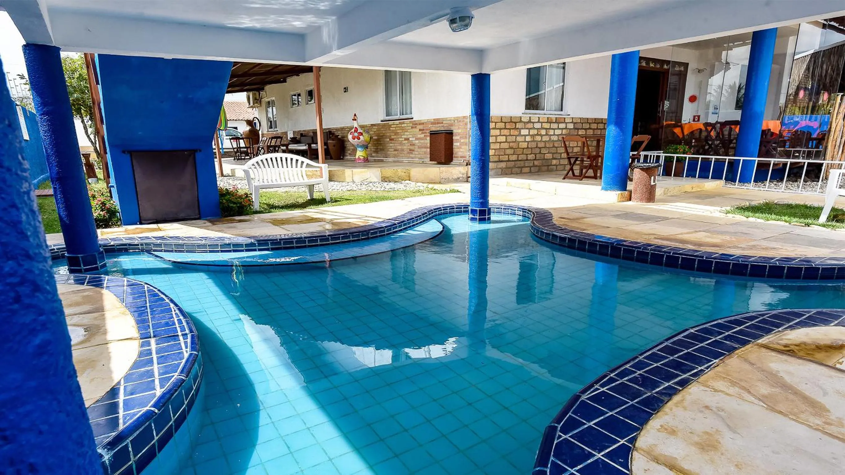 Pool view in Pousada do Sol