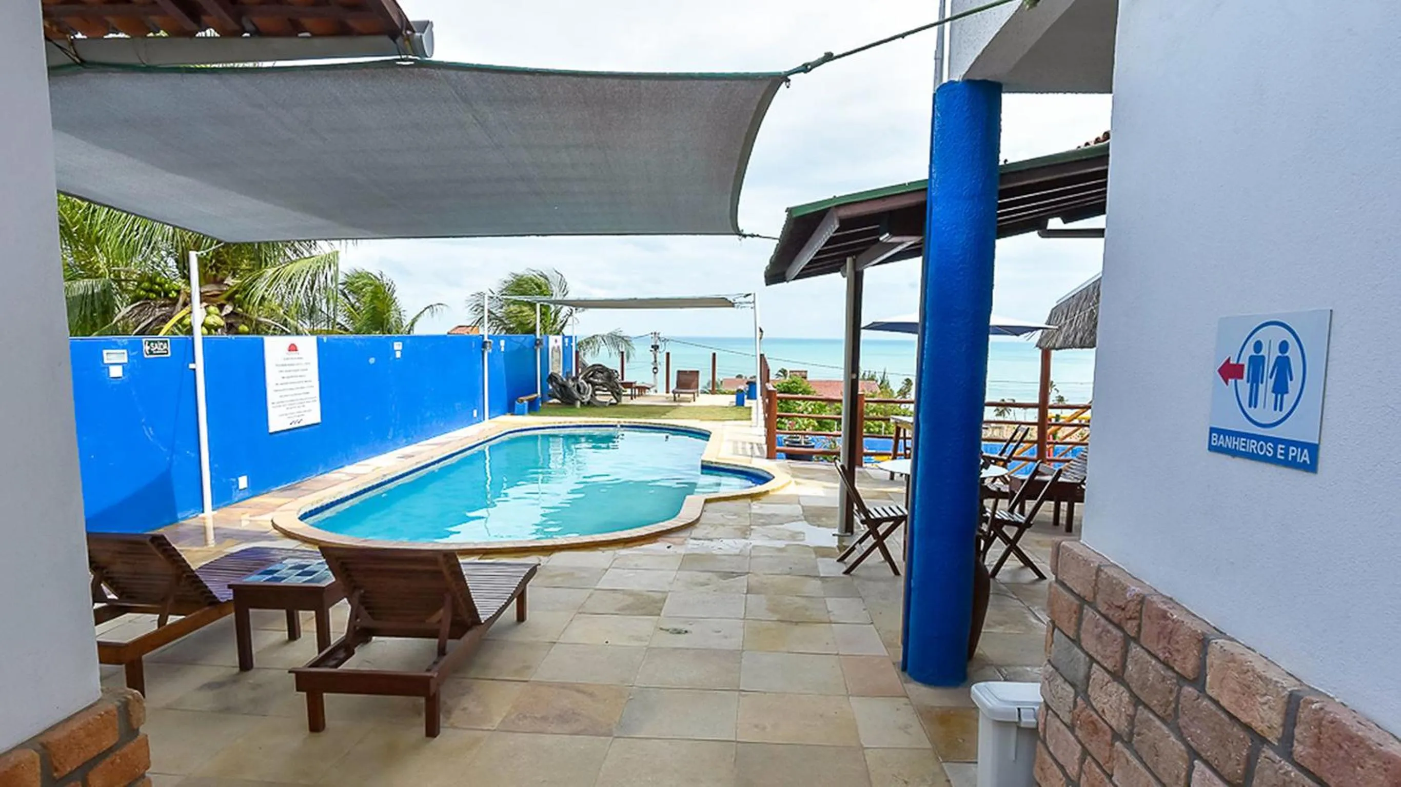 Pool view in Pousada do Sol