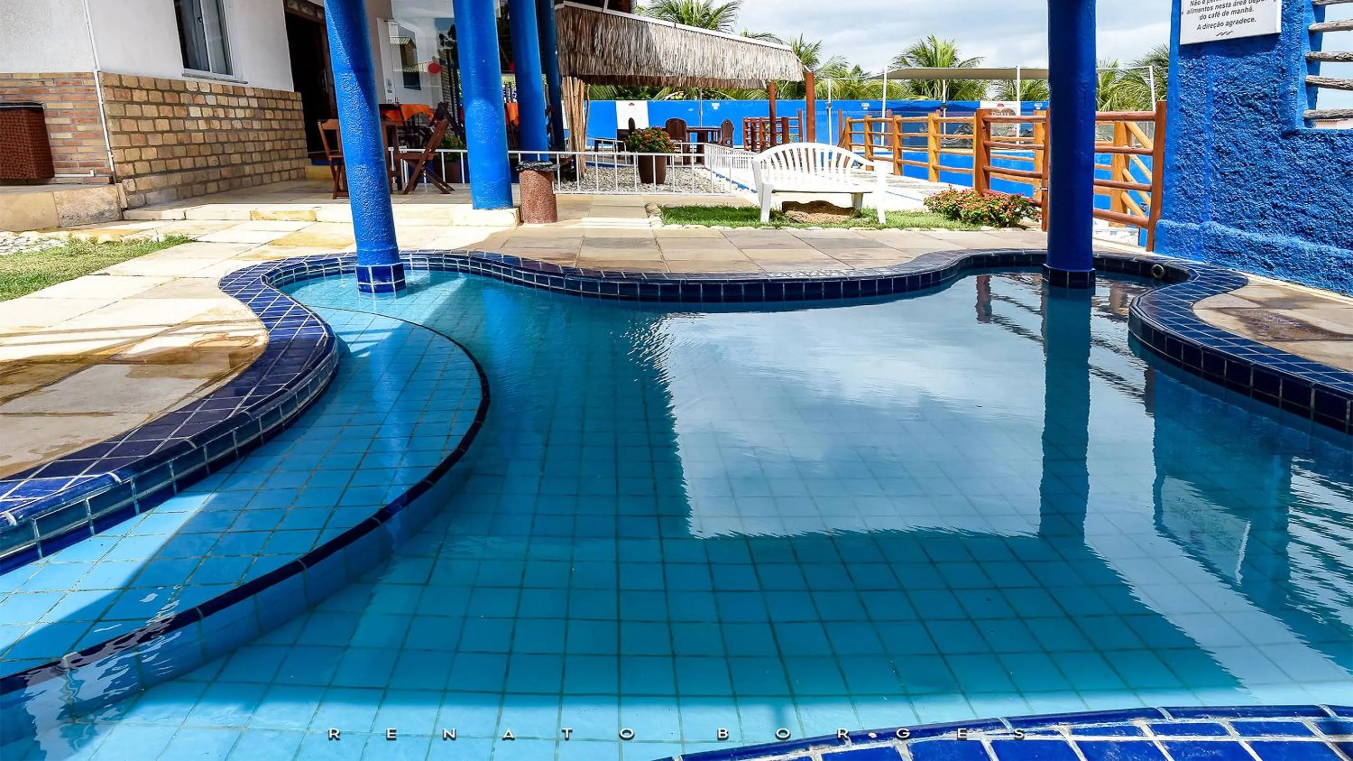 Pool view in Pousada do Sol