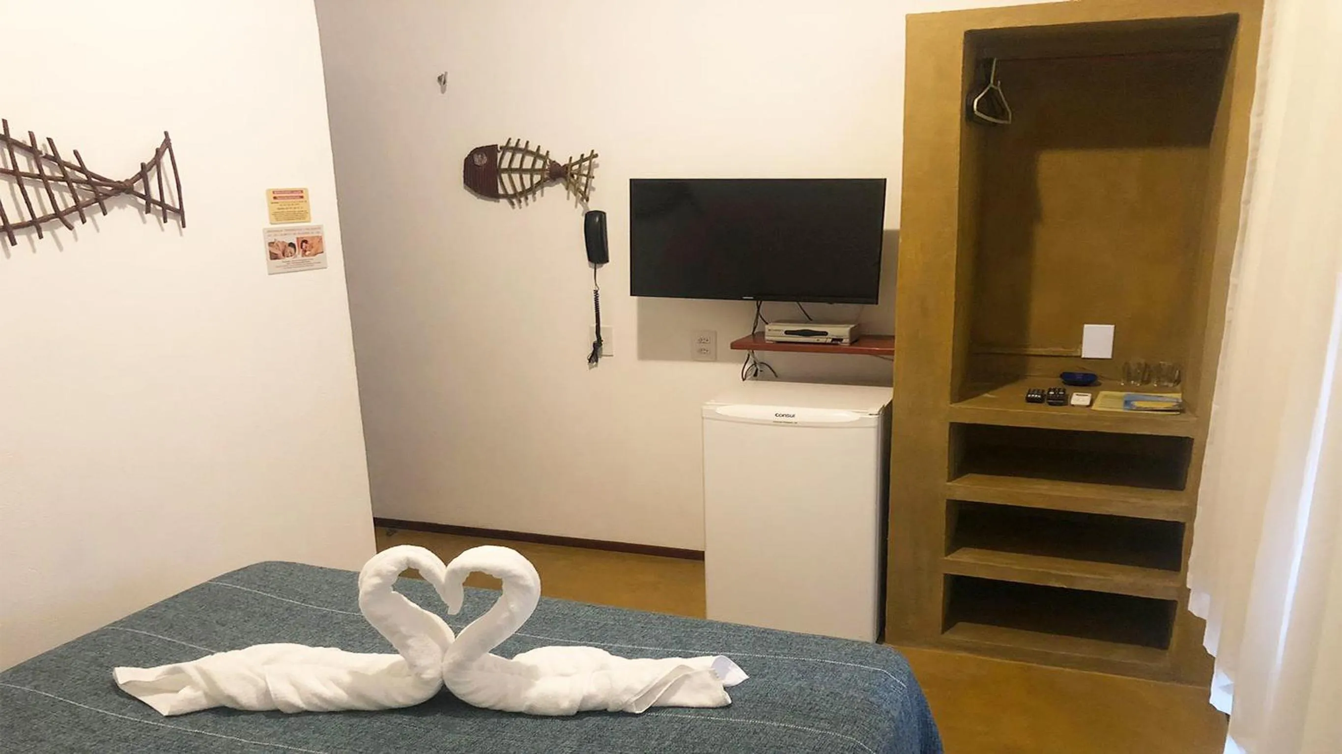 TV and multimedia, Bed in Pousada do Sol
