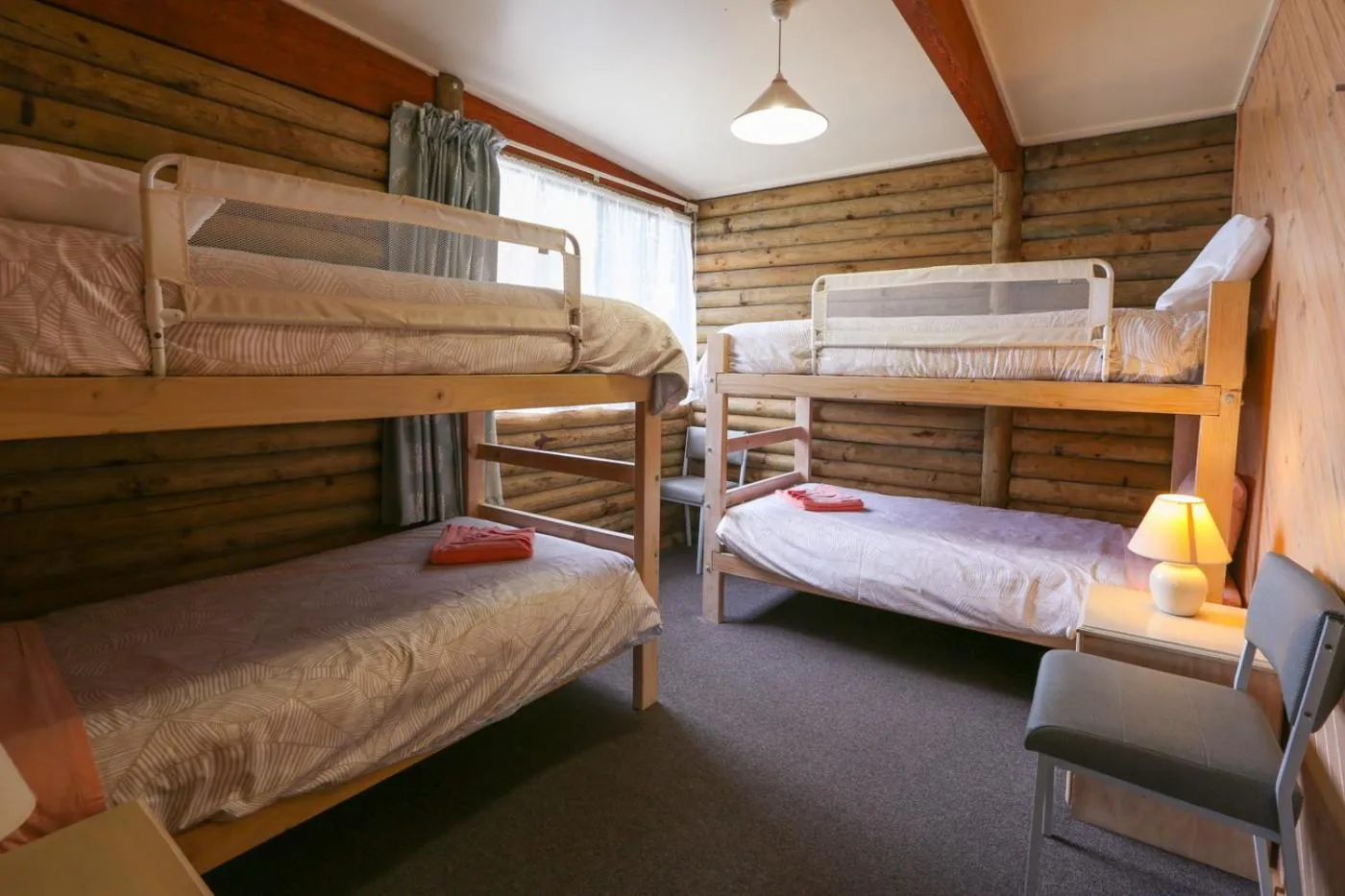 Photo of the whole room, Bed in Lazy Acre Log Cabins