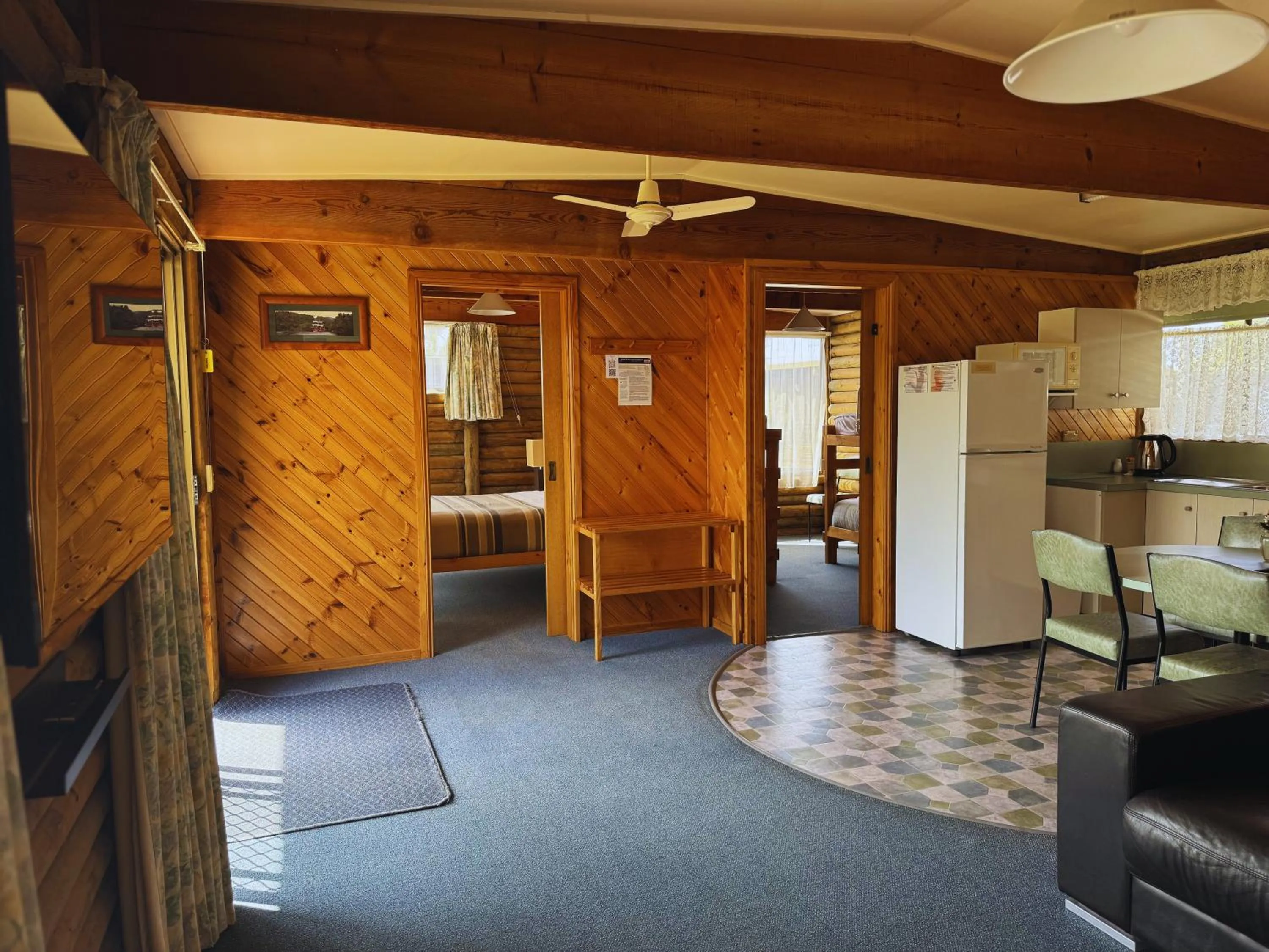 Guests in Lazy Acre Log Cabins