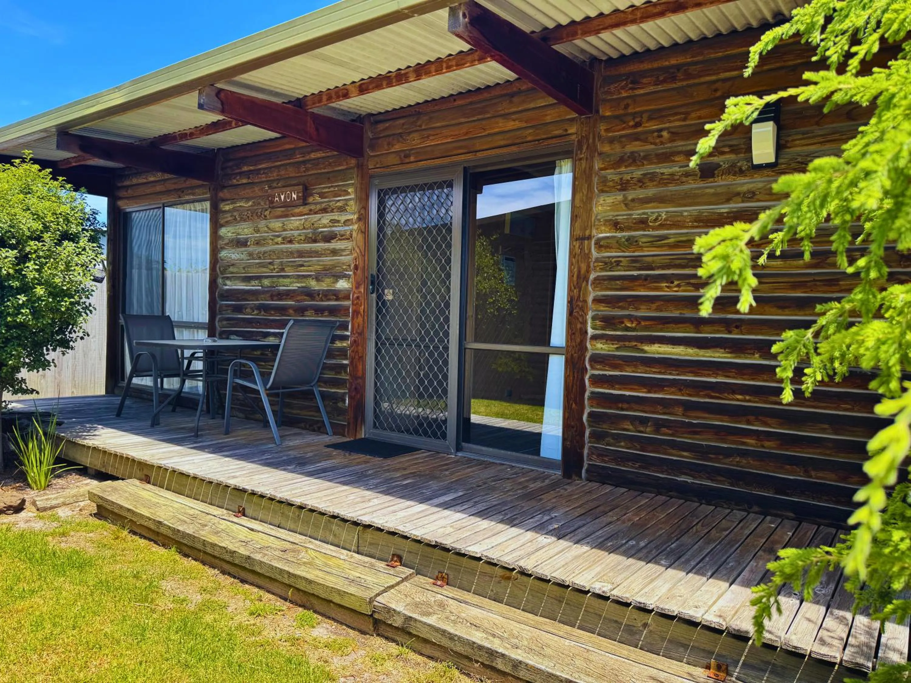 Property building in Lazy Acre Log Cabins