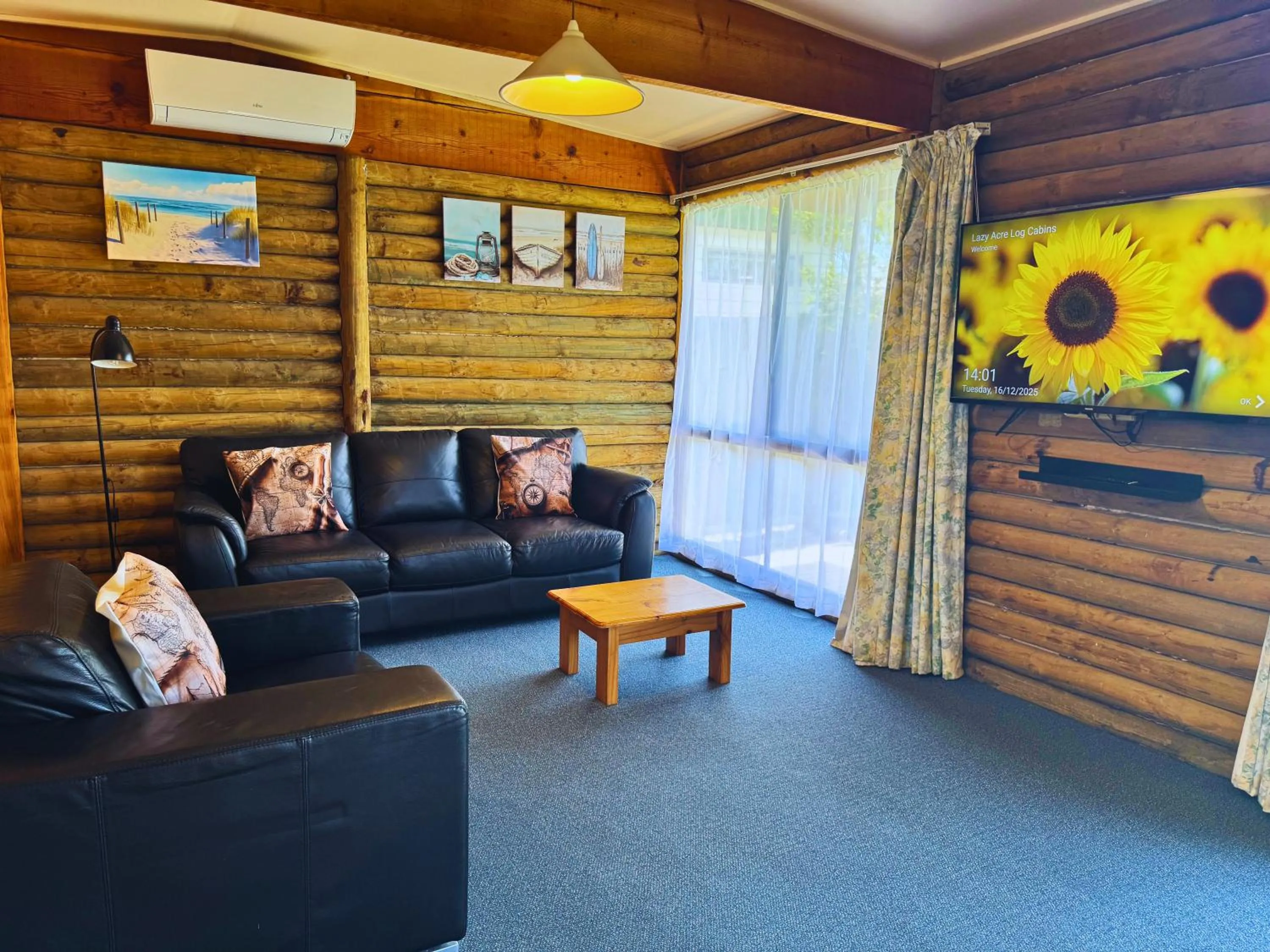 TV and multimedia in Lazy Acre Log Cabins