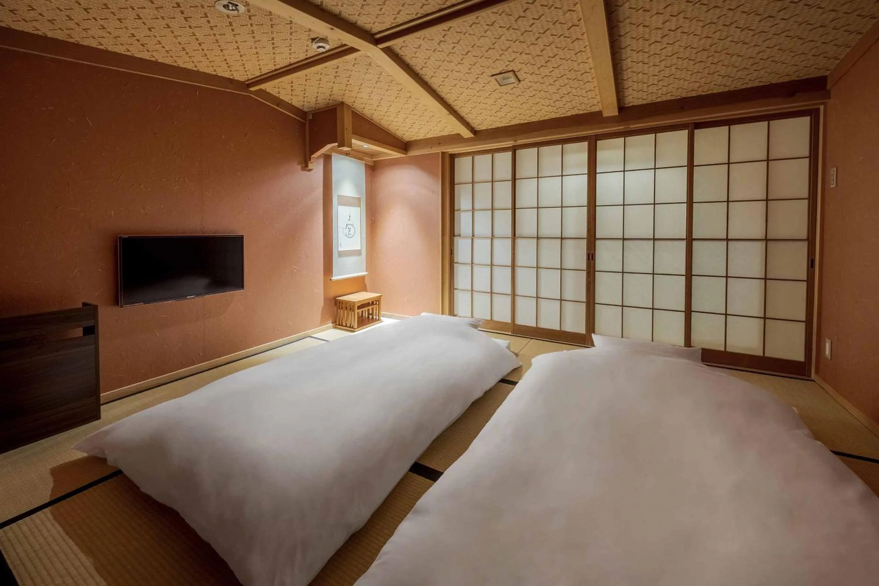 Bed in Akane an Machiya House