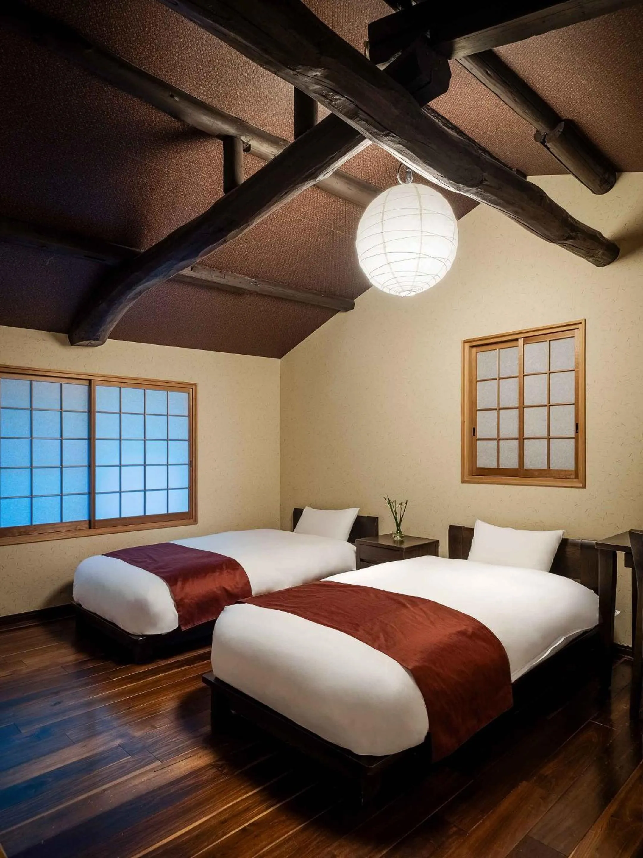 Bed in Akane an Machiya House