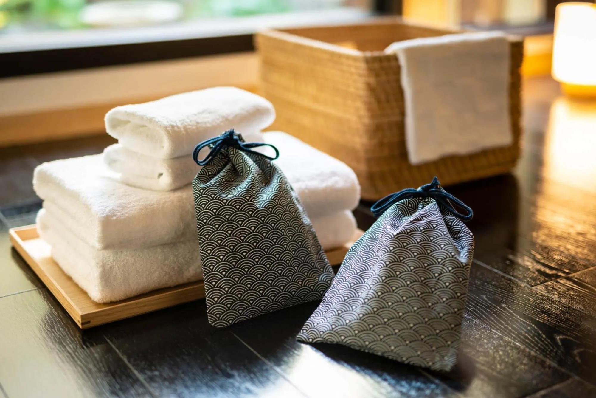 towels in Akane an Machiya House