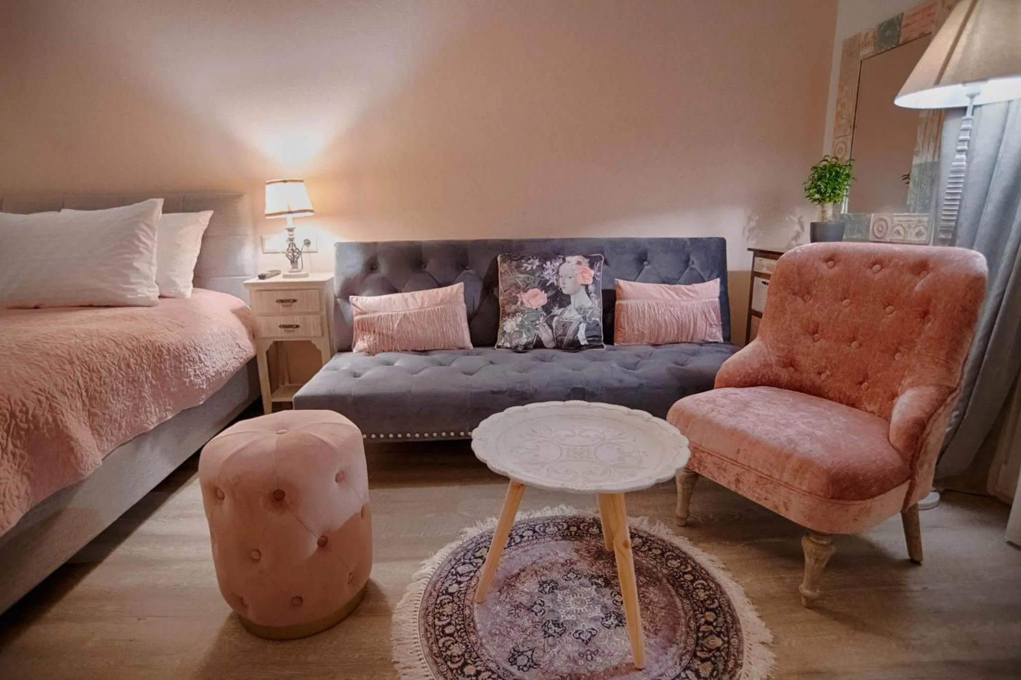 Living room, Bed in Sali Boutique hotel