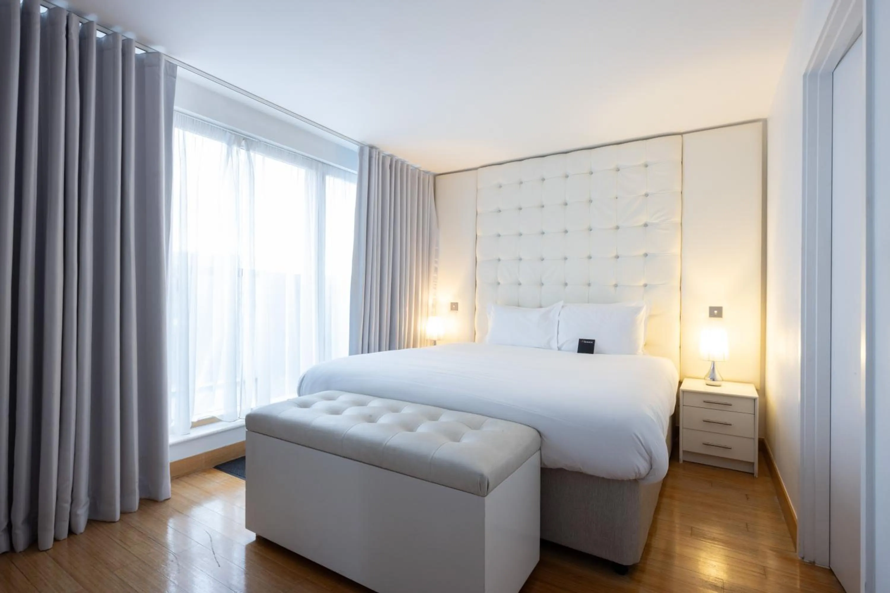 Bedroom, Bed in Bermondsey Square Hotel - A Bespoke Hotel