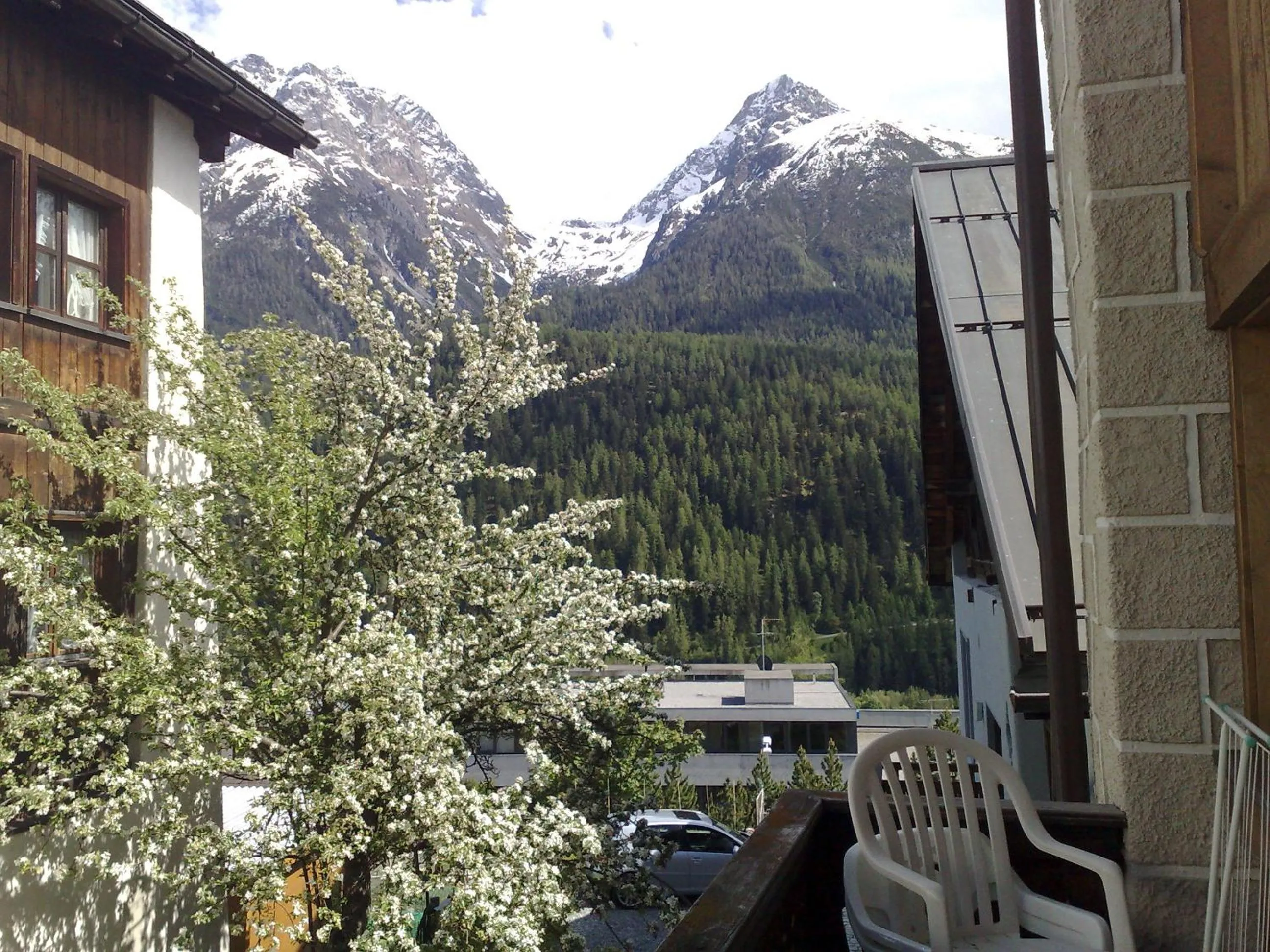 View (from property/room) in B&B Hotel & Appartements Chasa Valär