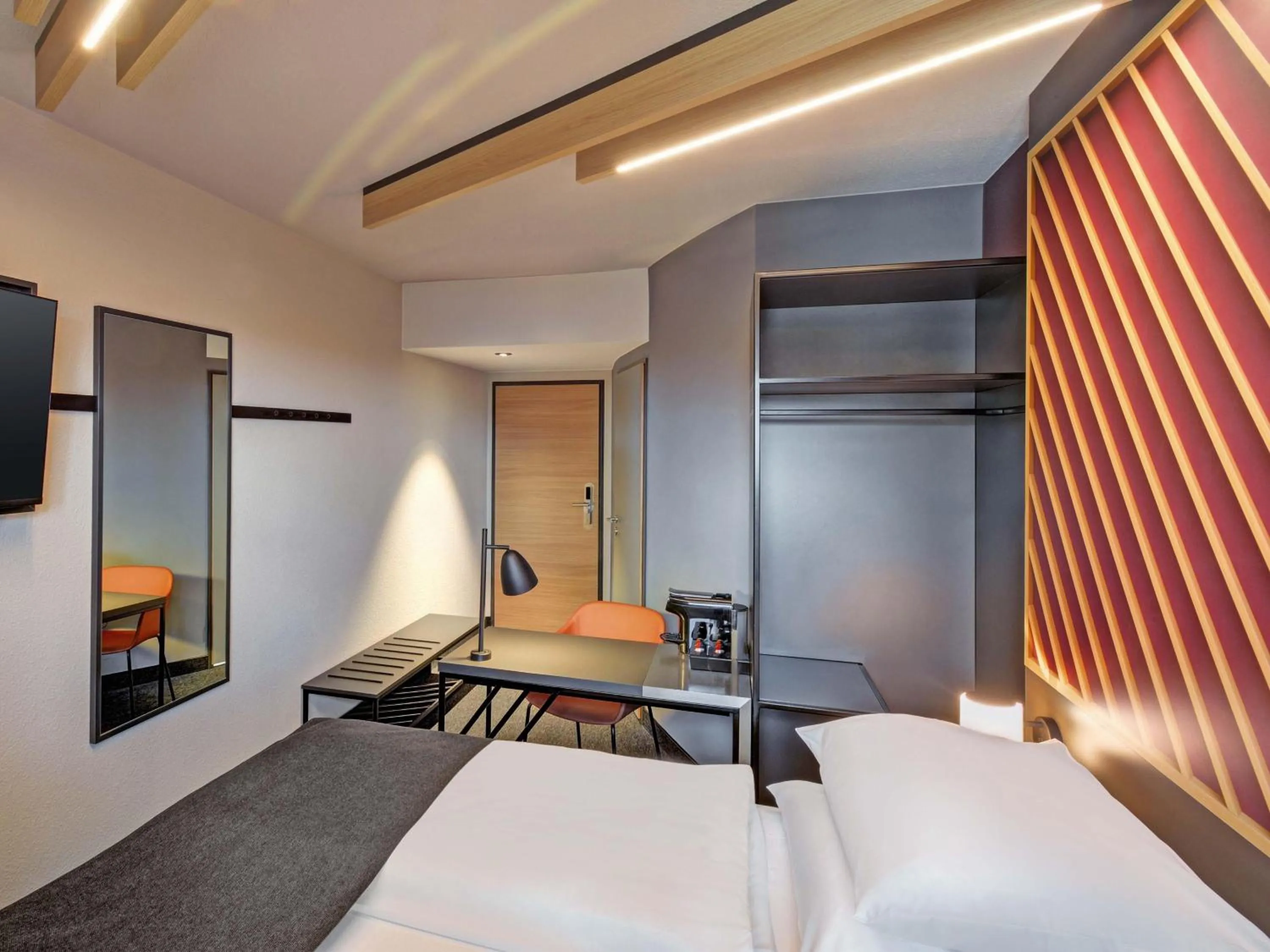 Photo of the whole room, Bed in B&B HOTEL Kassel-Industriepark