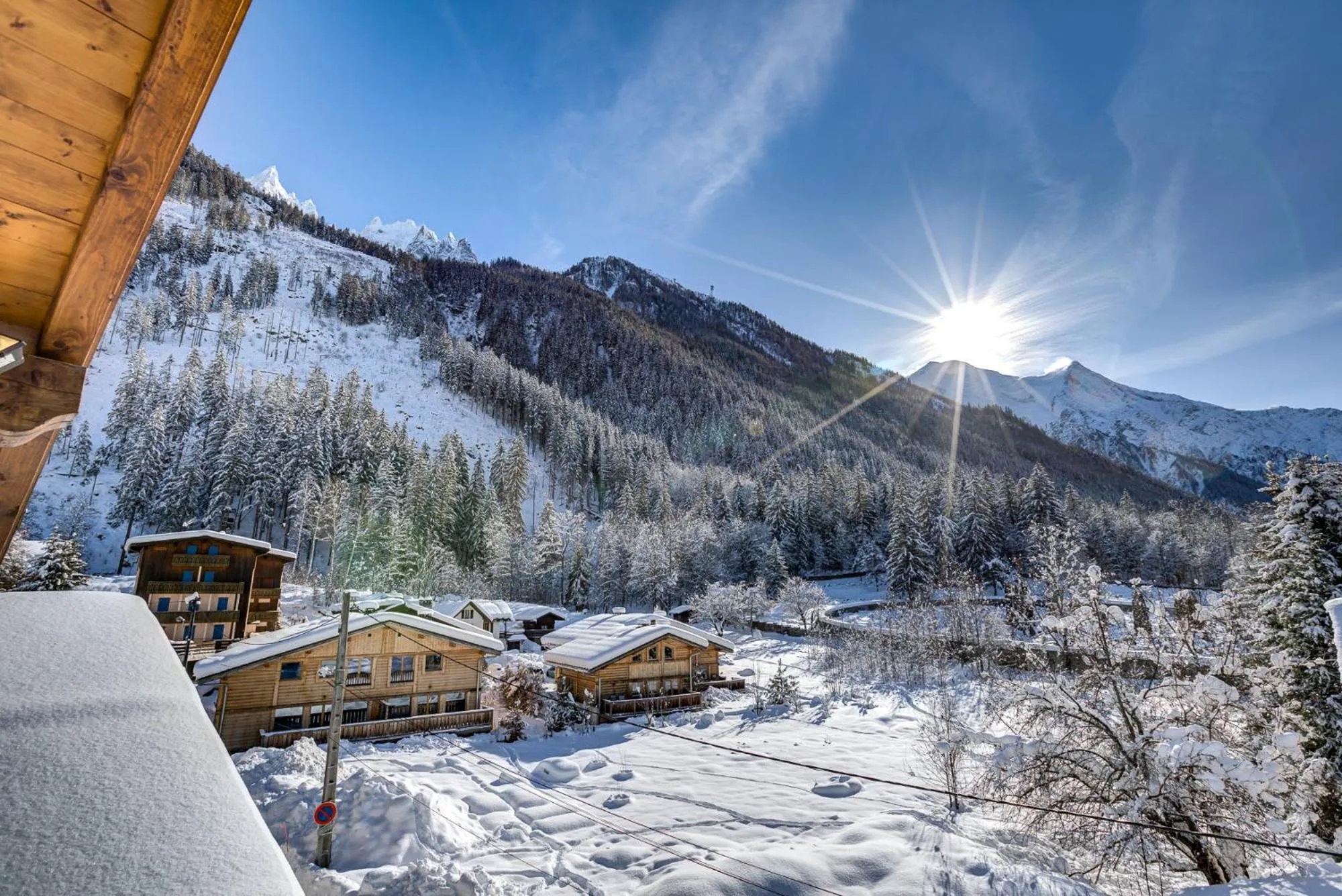 Balcony/Terrace in Villa Mont Blanc