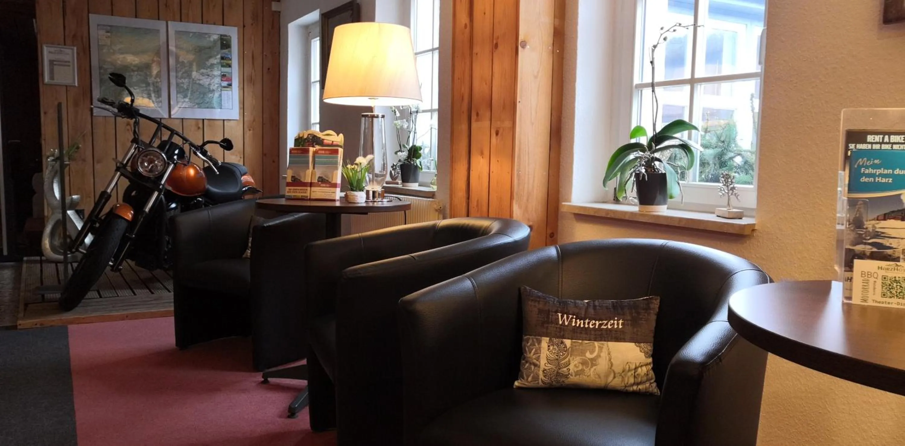 Lobby or reception in HarzHotel Güntersberge