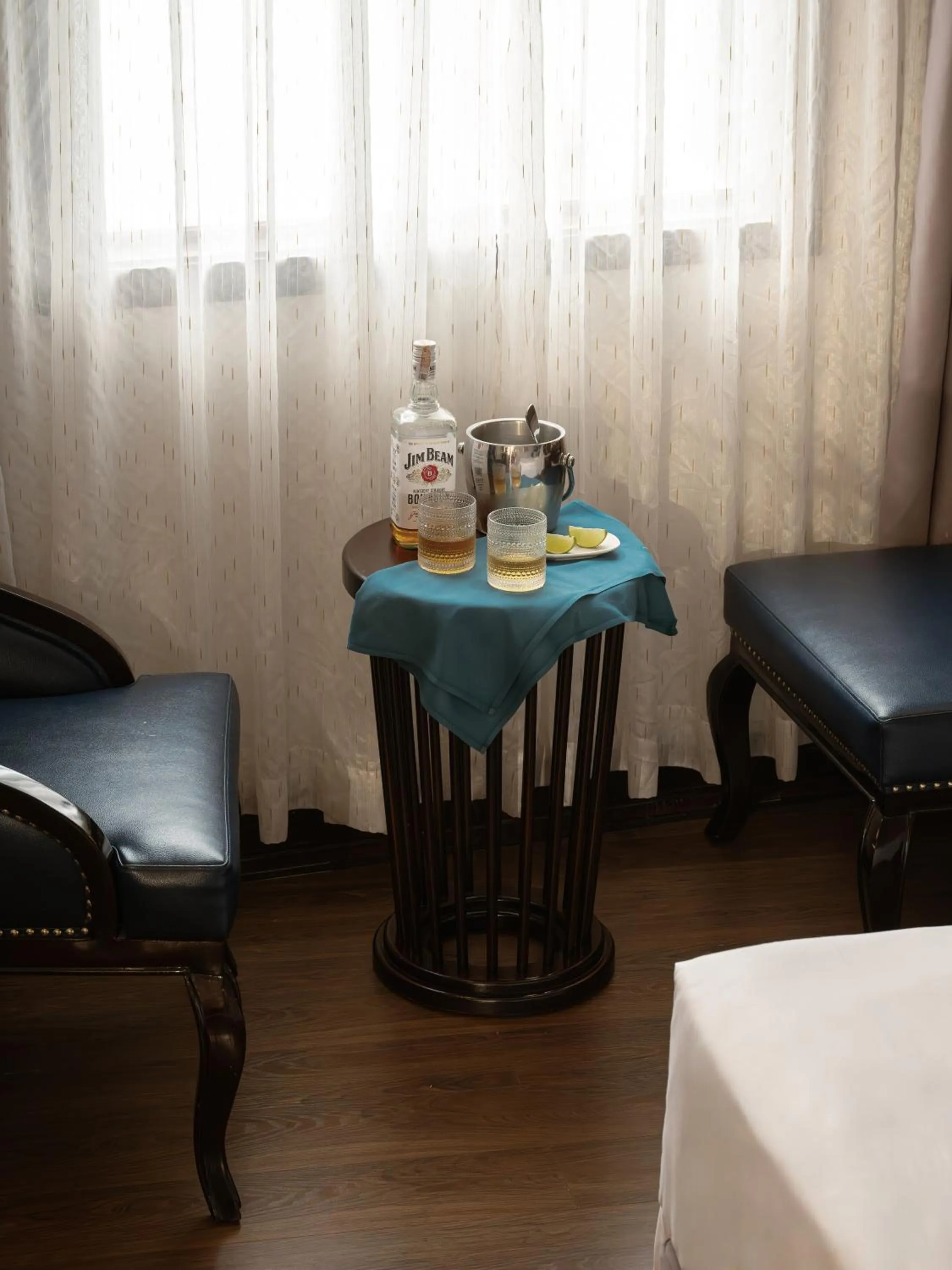 Seating area in The Odys Boutique Hotel