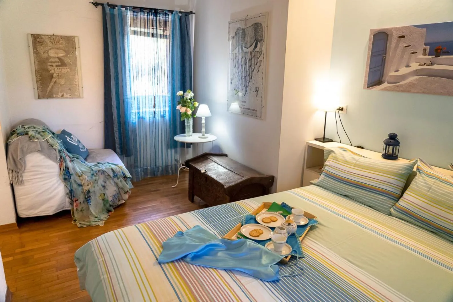 Bed in B&B Glicine