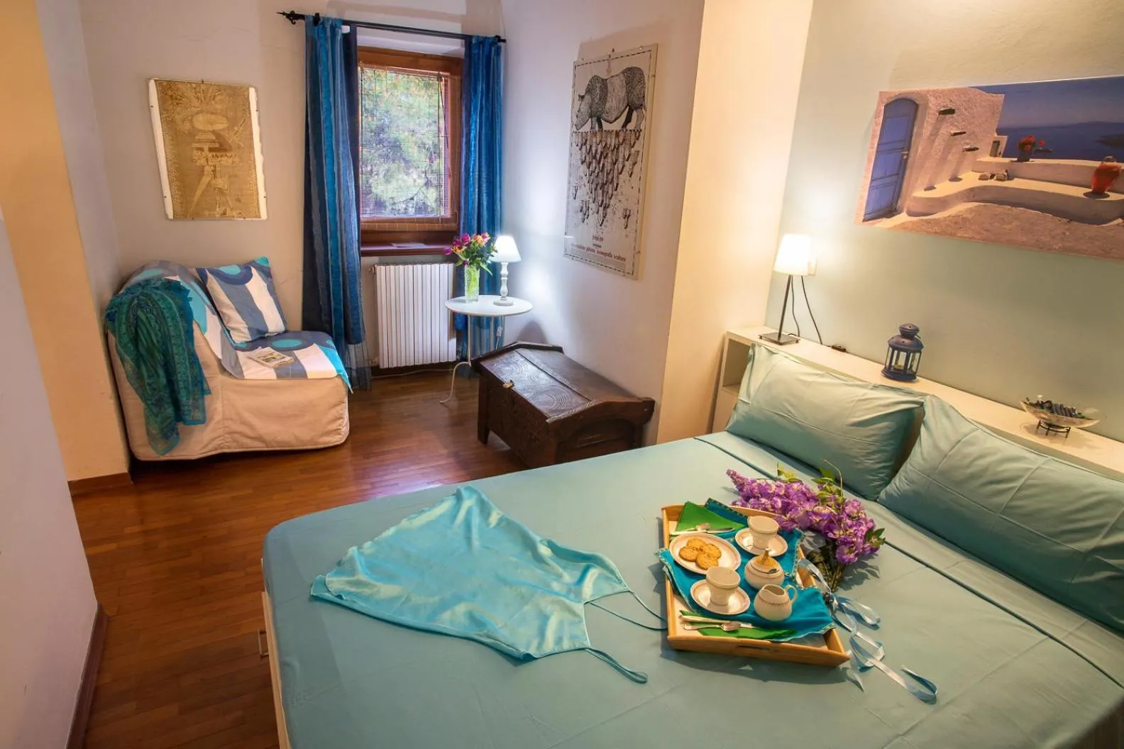 Bed in B&B Glicine