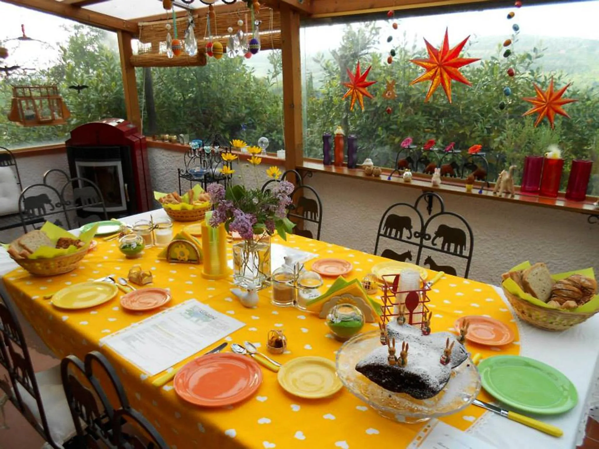Italian breakfast in B&B Glicine