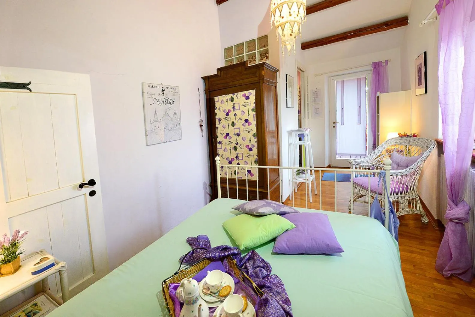 Bed in B&B Glicine