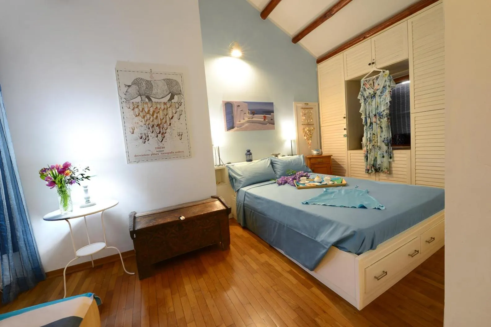 Bed in B&B Glicine