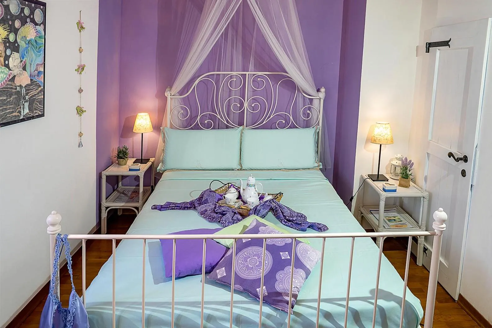 Bed in B&B Glicine
